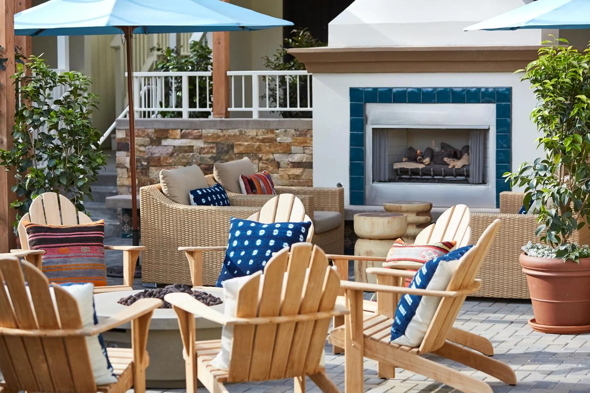 Inner courtyard view in Hotel Carmel