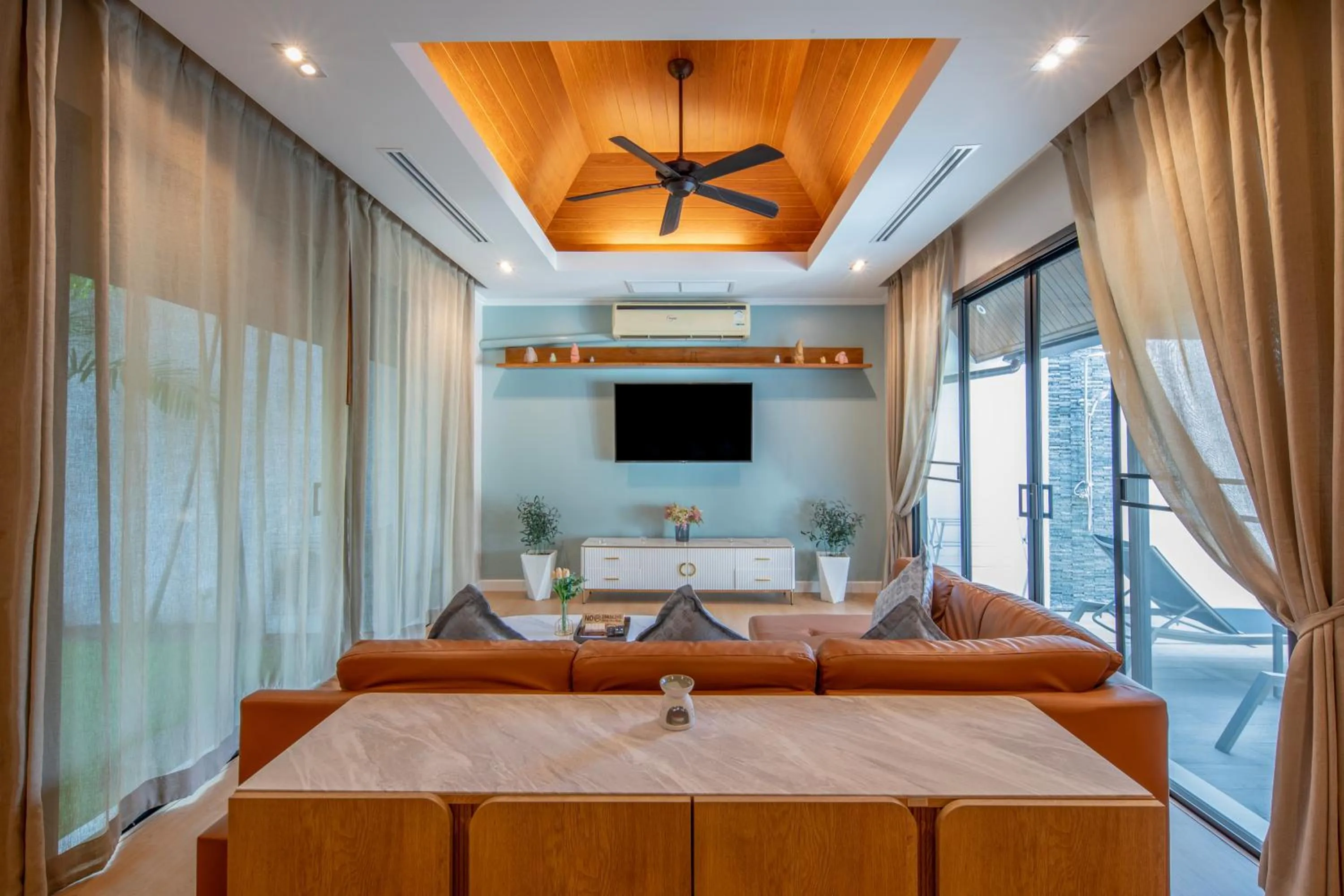 Seating area in The Kiri Villas Resort