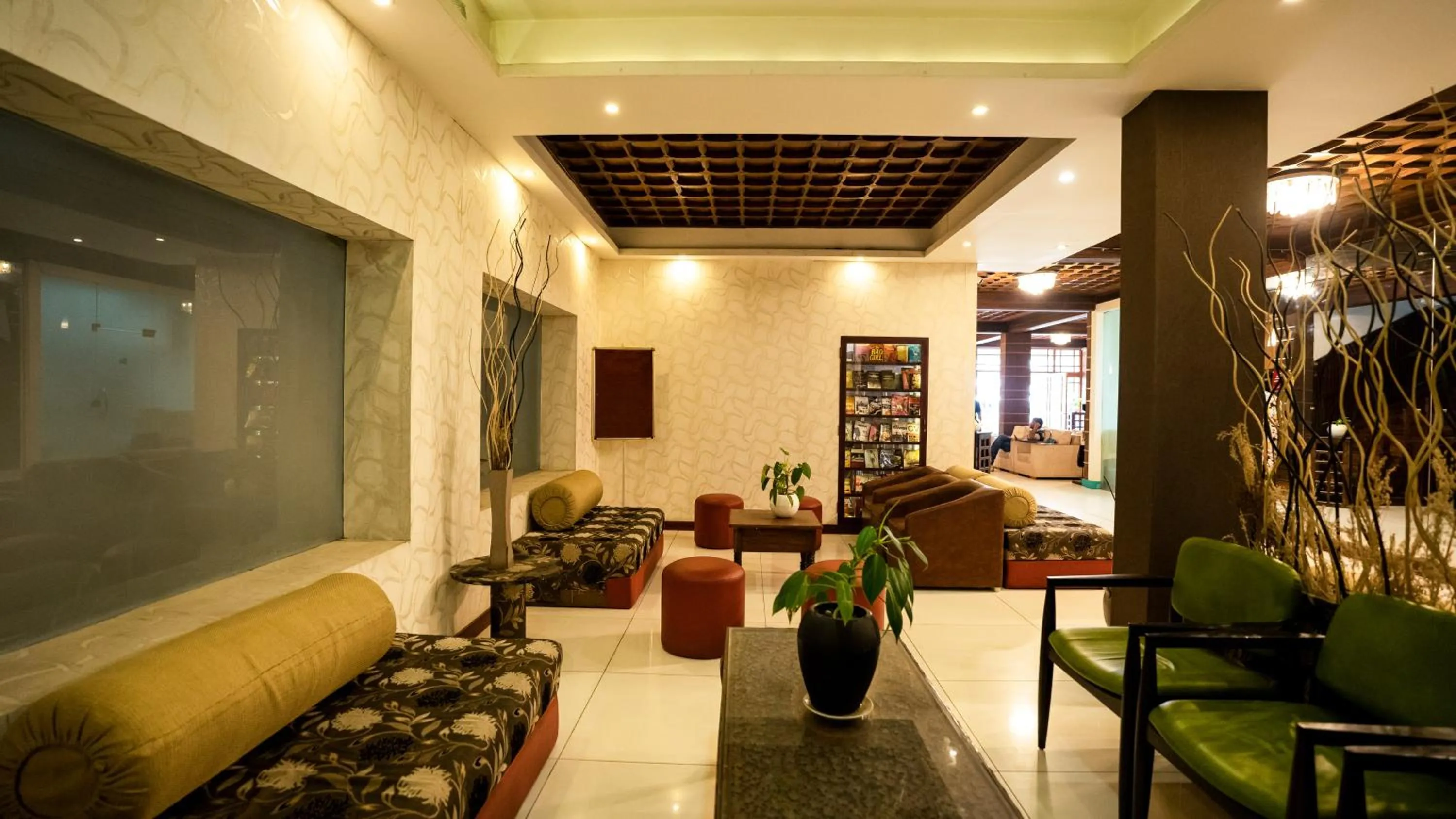 Seating area in HillView Munnar