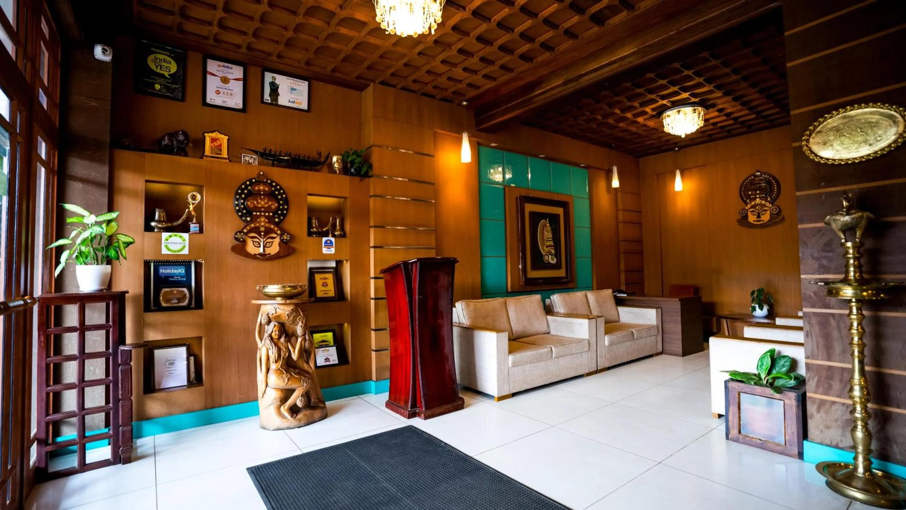 Seating area in HillView Munnar