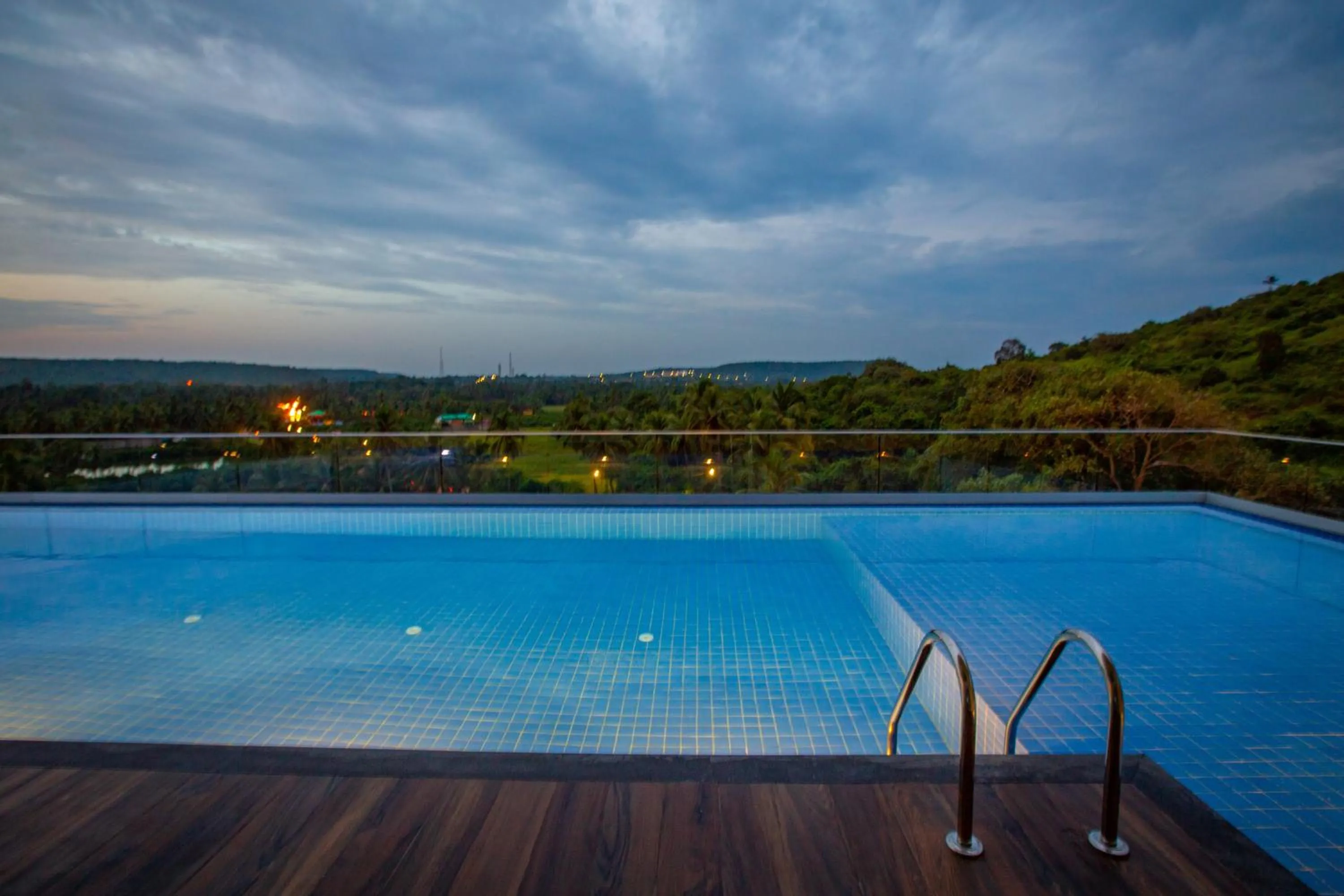 Pool view in Nanu Resort , Arambol
