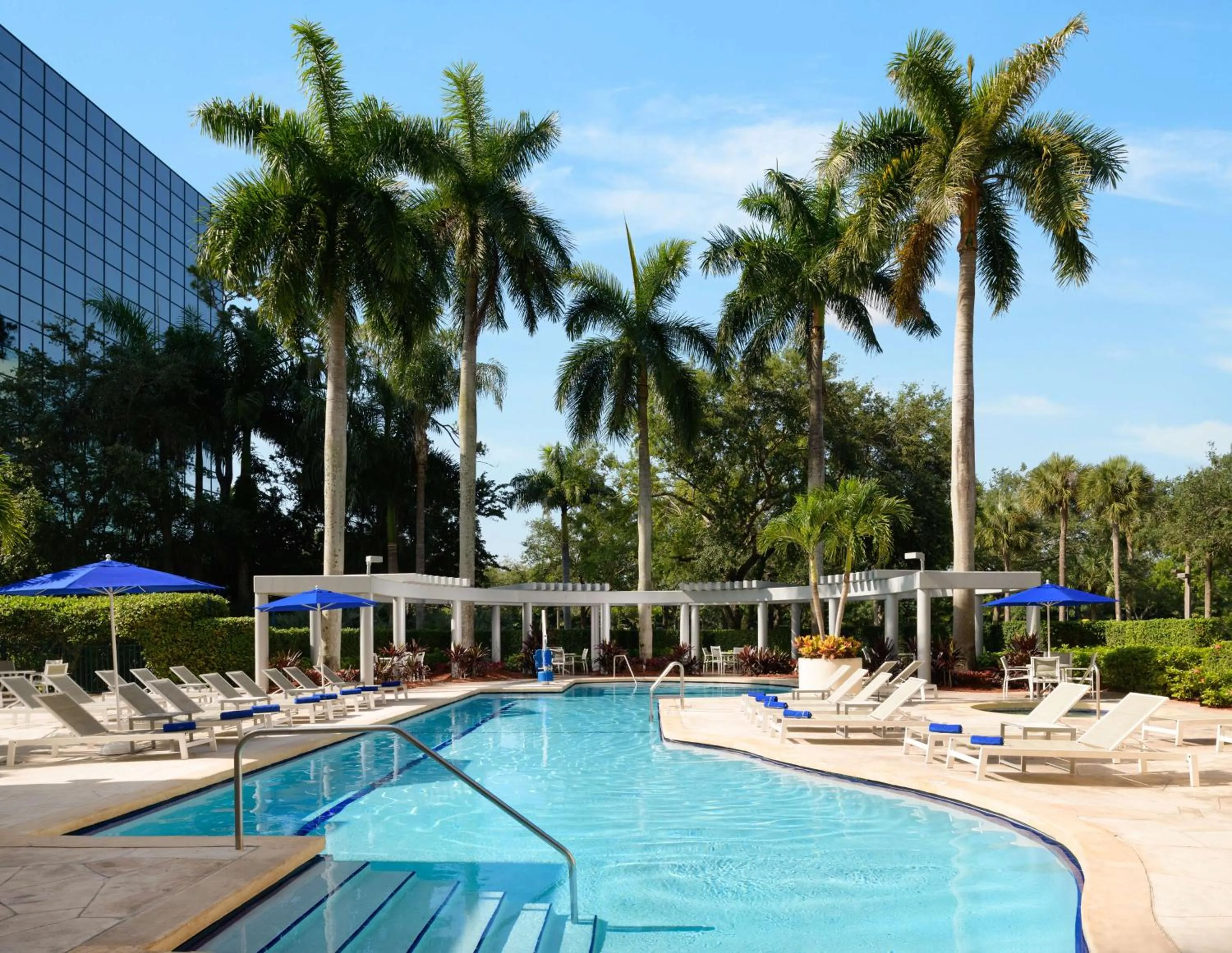 Pool view in Hilton Boca Raton Suites