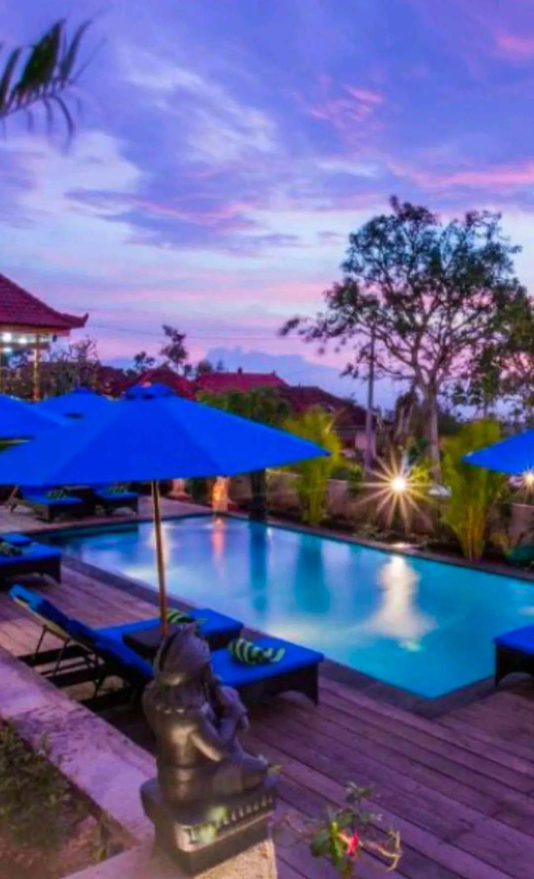 Swimming pool in Tatak Bunut Villa Ceningan