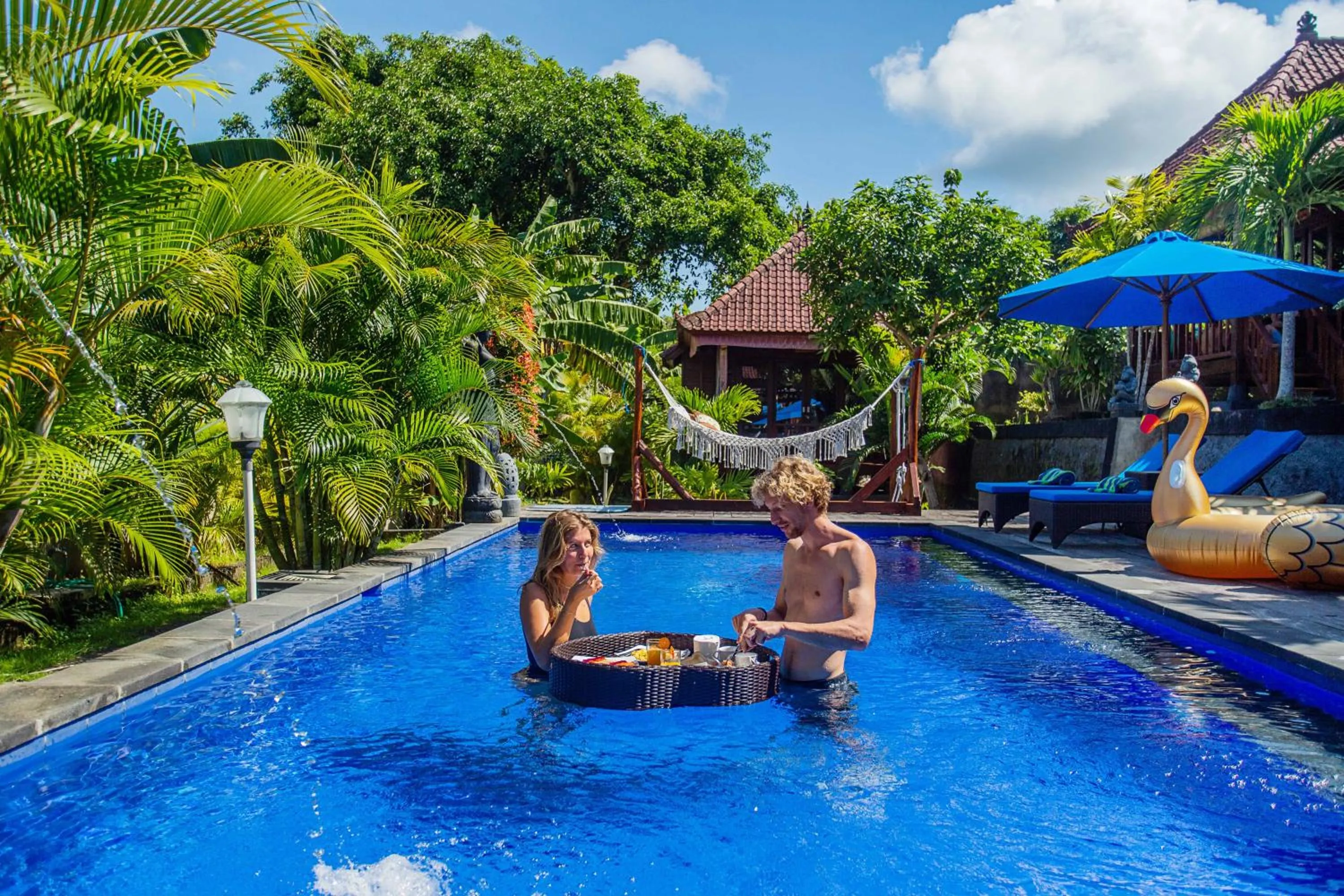 Swimming pool in Tatak Bunut Villa Ceningan