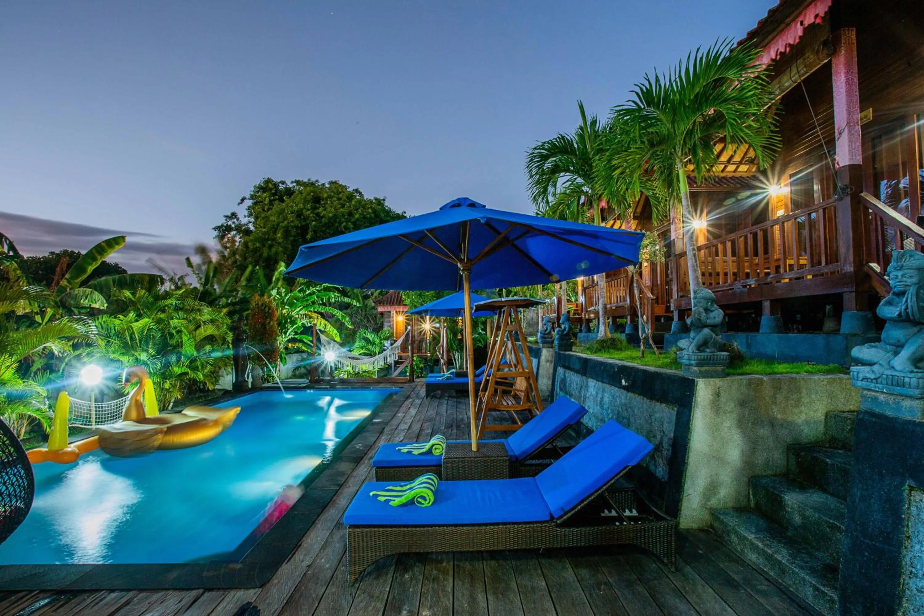 Swimming pool in Tatak Bunut Villa Ceningan