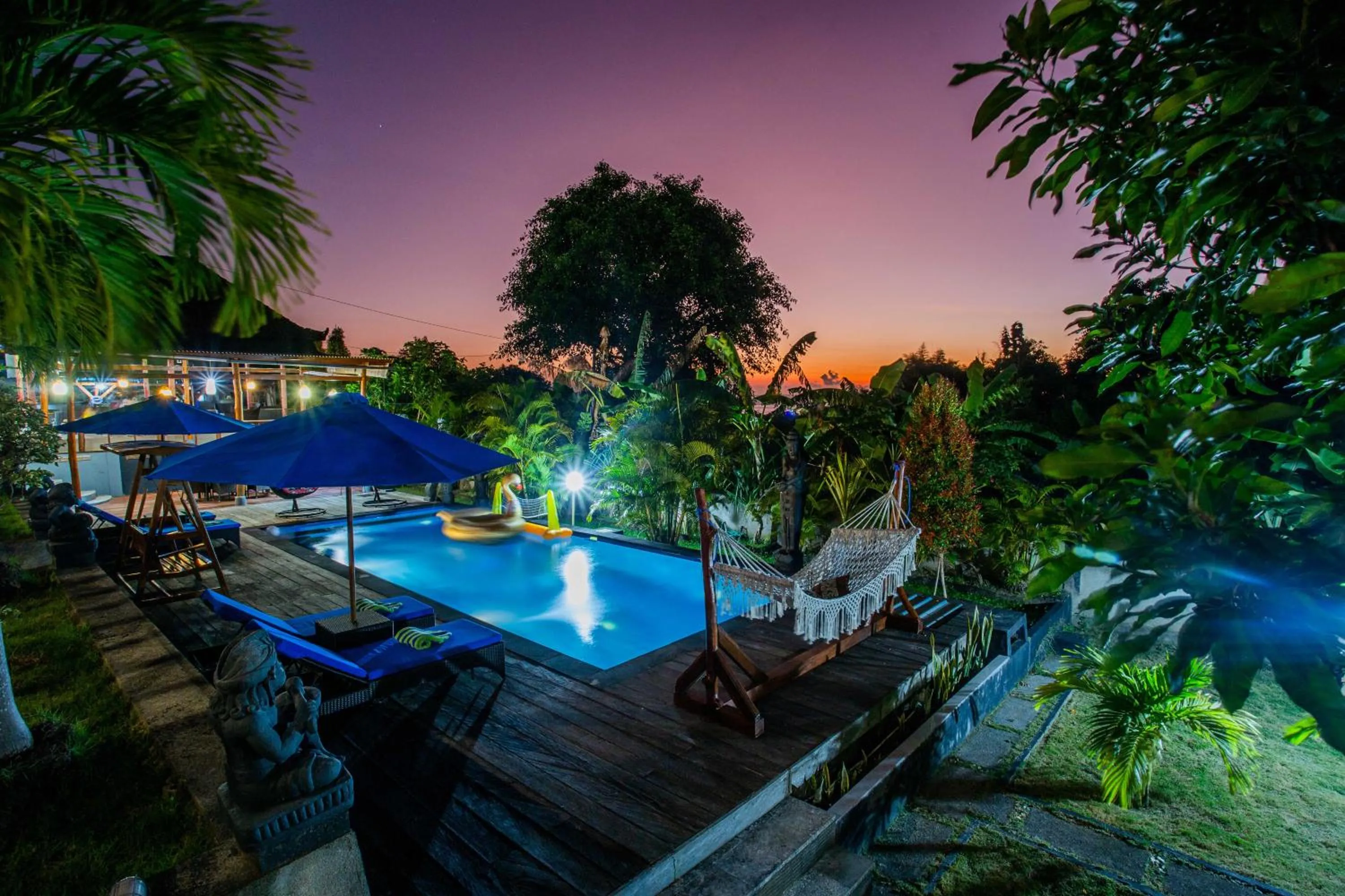 Swimming pool in Tatak Bunut Villa Ceningan