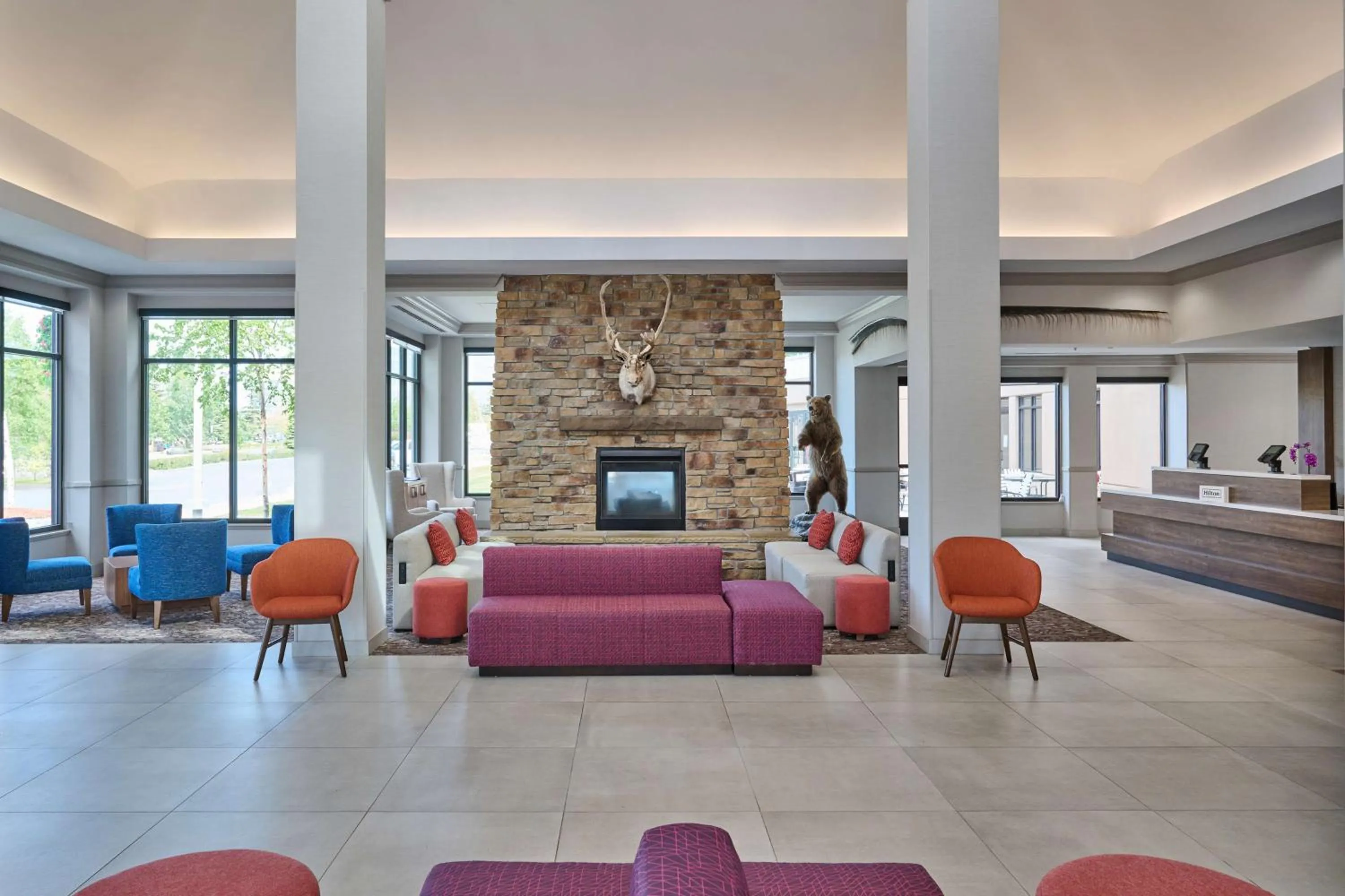 Lobby or reception in Hilton Garden Inn Anchorage