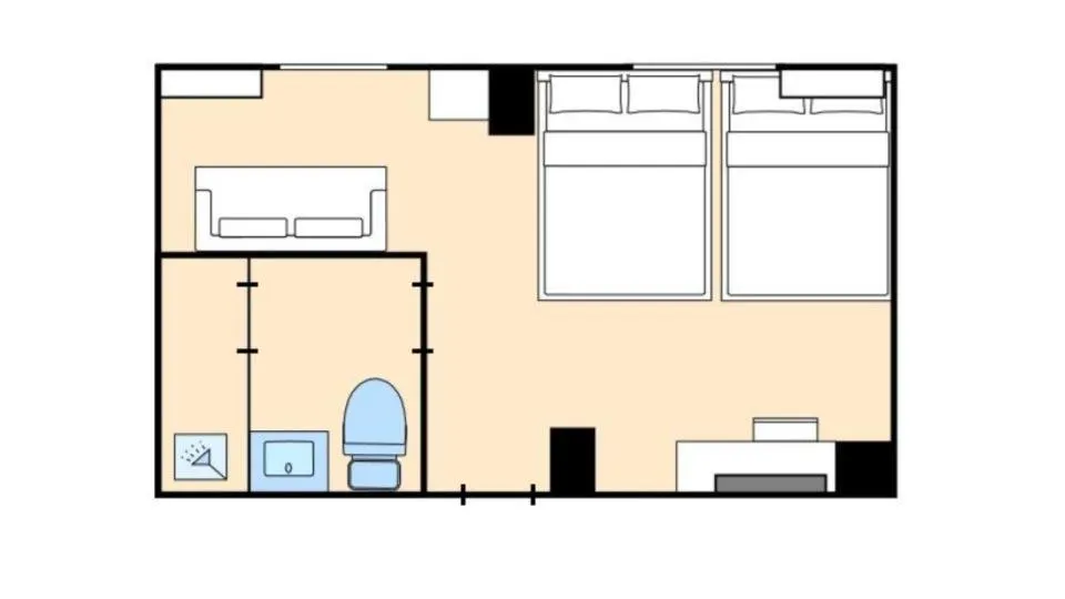 Floor plan in EIWA PLACE HOTEL Hakata
