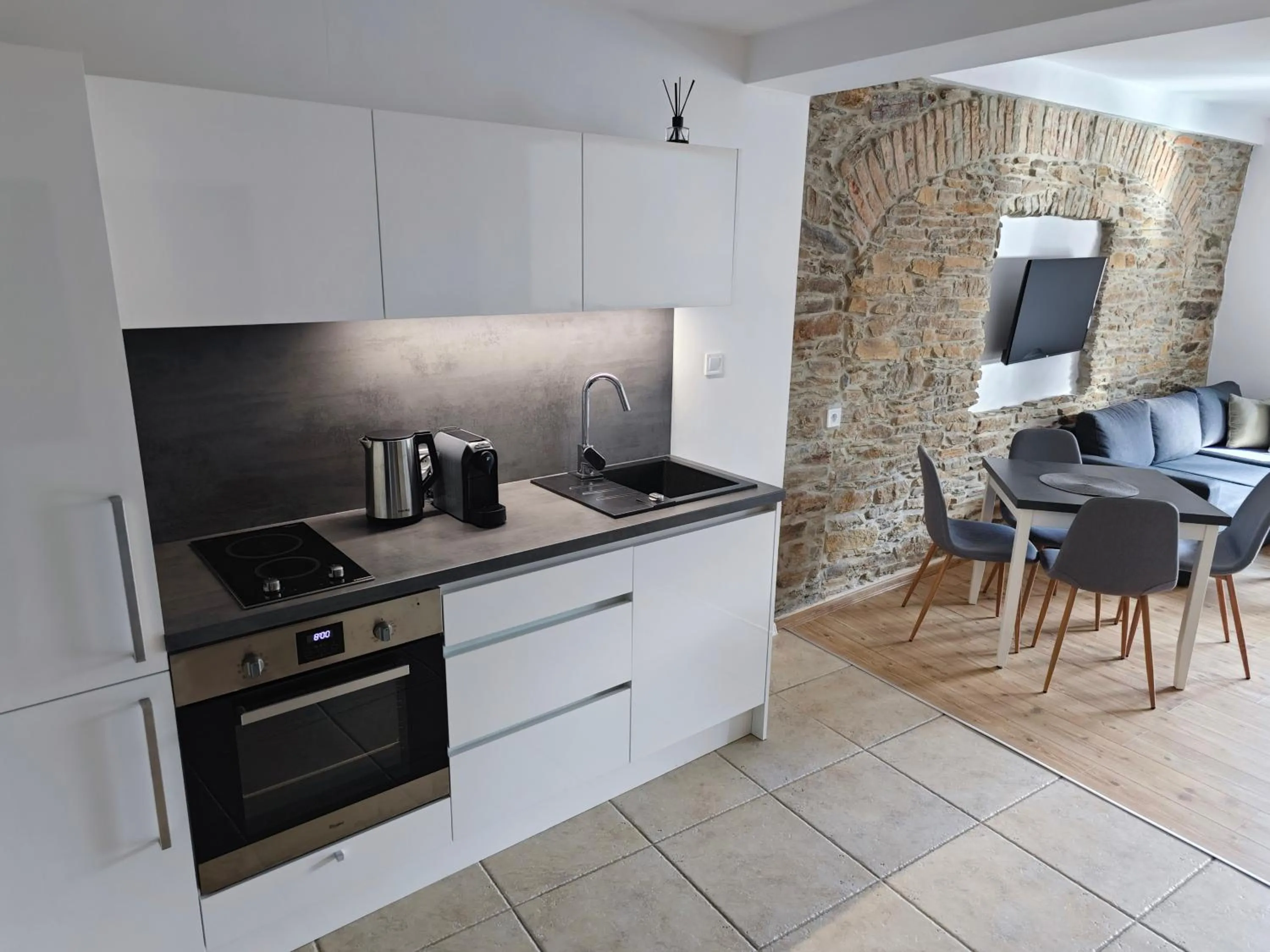 Kitchen or kitchenette in APARTMÁNY 91 Boží Dar