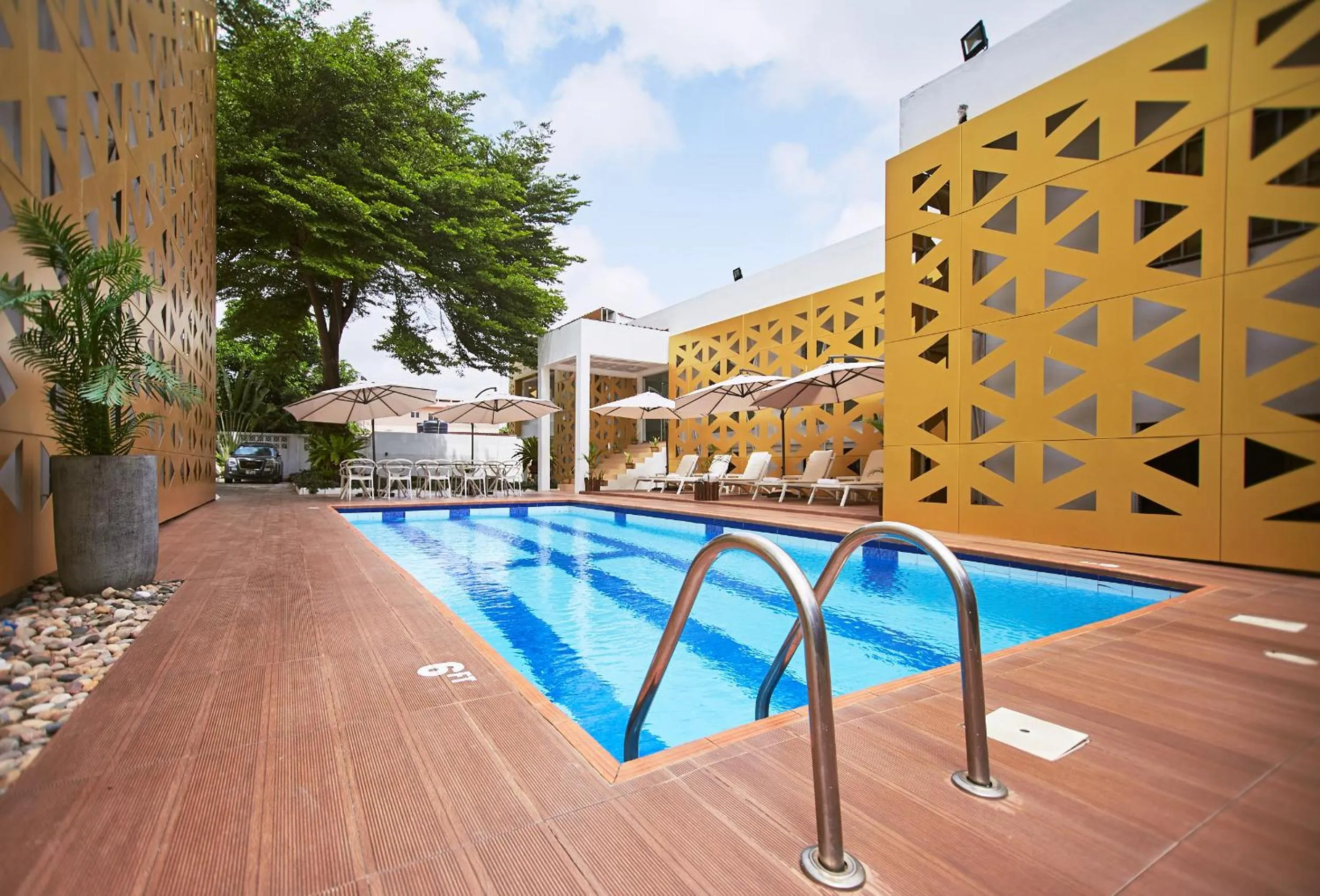 Swimming pool in The Cabin Hotel