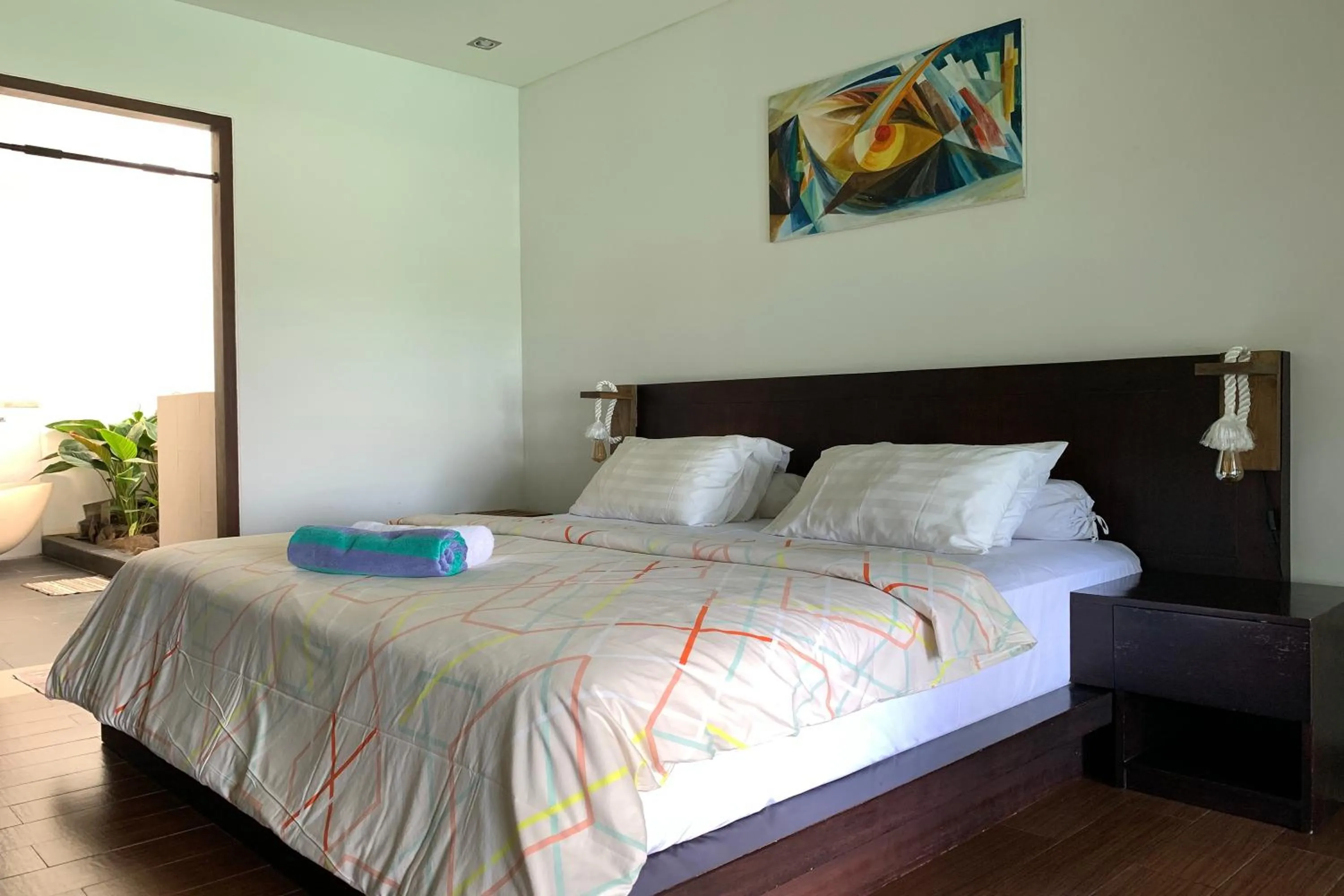 Bed in The Ocean Views Luxury Villas & Apartment