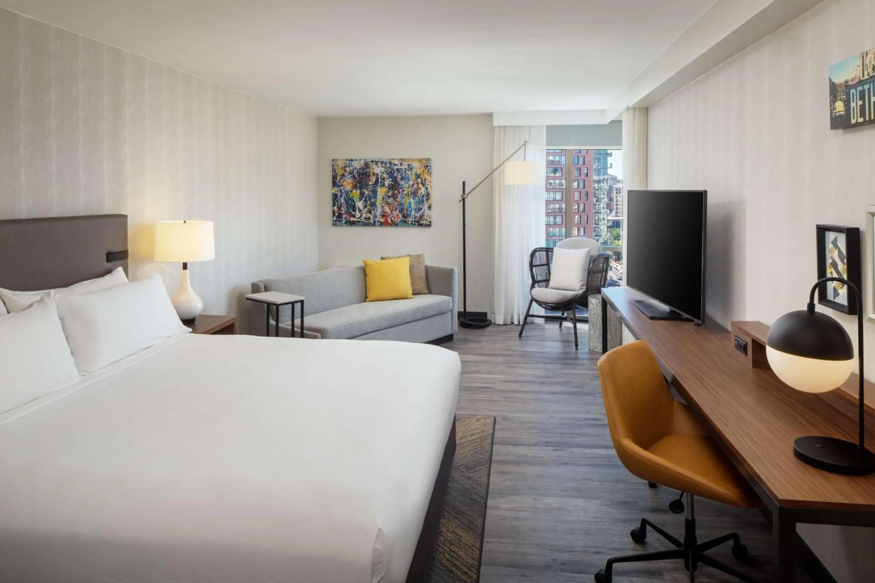 Bed in The Bethesdan Hotel, Tapestry Collection by Hilton