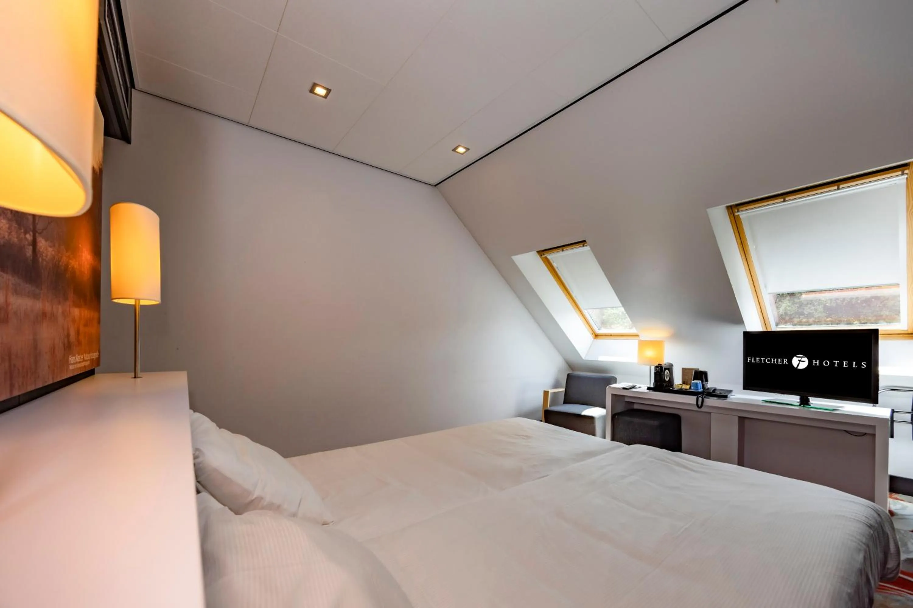 Bedroom, Bed in Fletcher Hotel-Restaurant Teugel Uden-Veghel