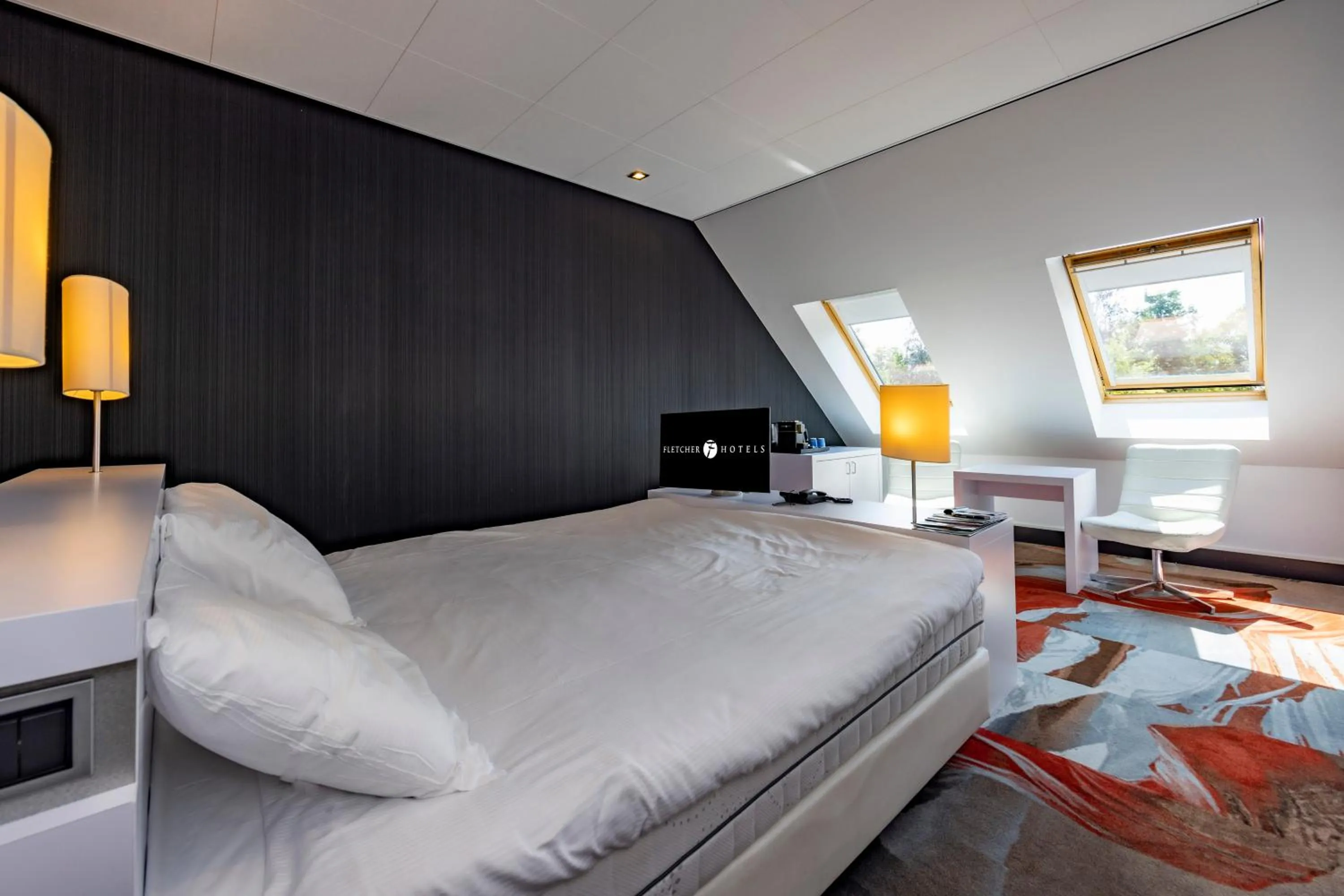 Bedroom, Bed in Fletcher Hotel-Restaurant Teugel Uden-Veghel
