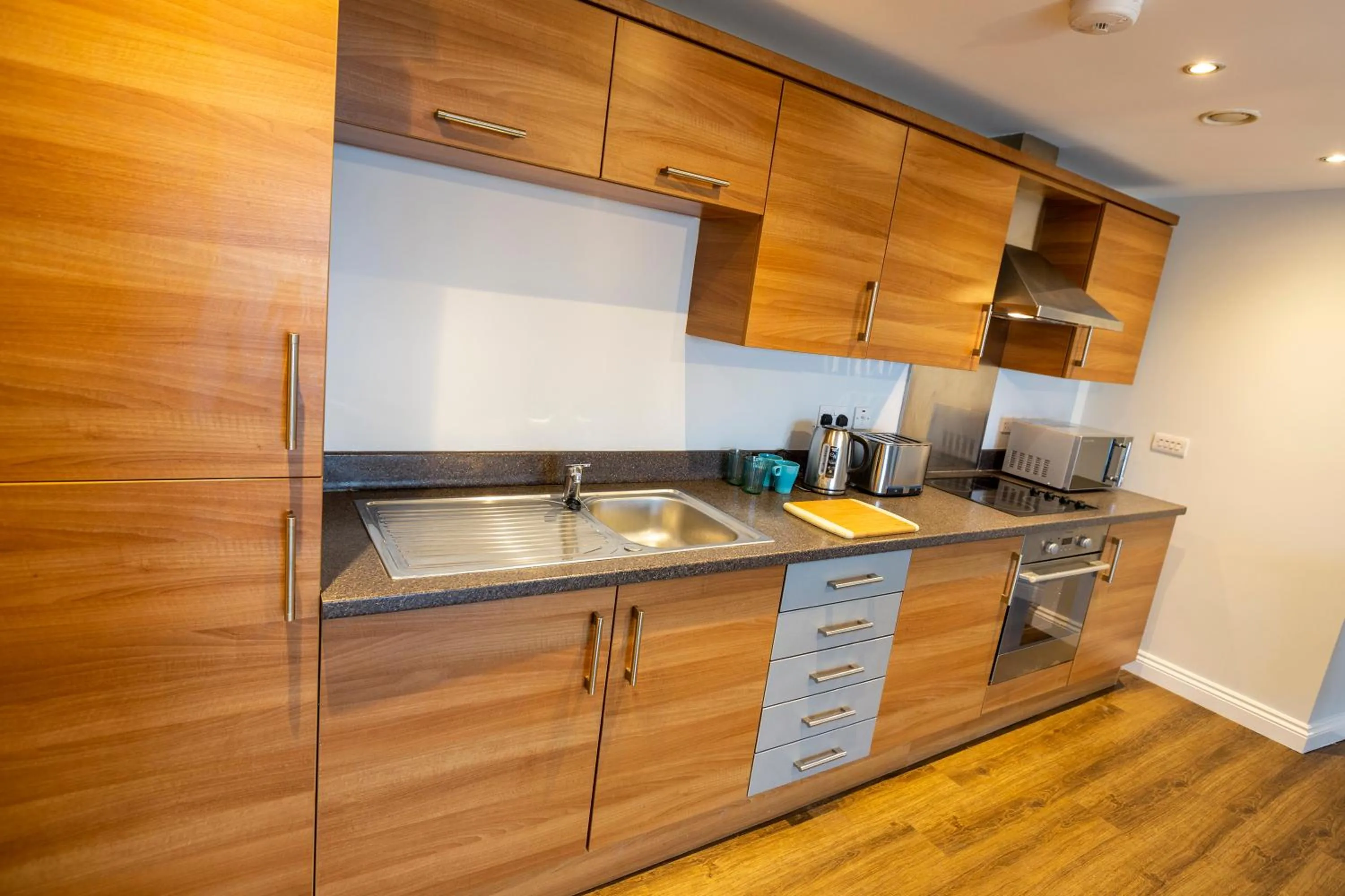 Kitchen or kitchenette in Belgrade Plaza Serviced Apartments