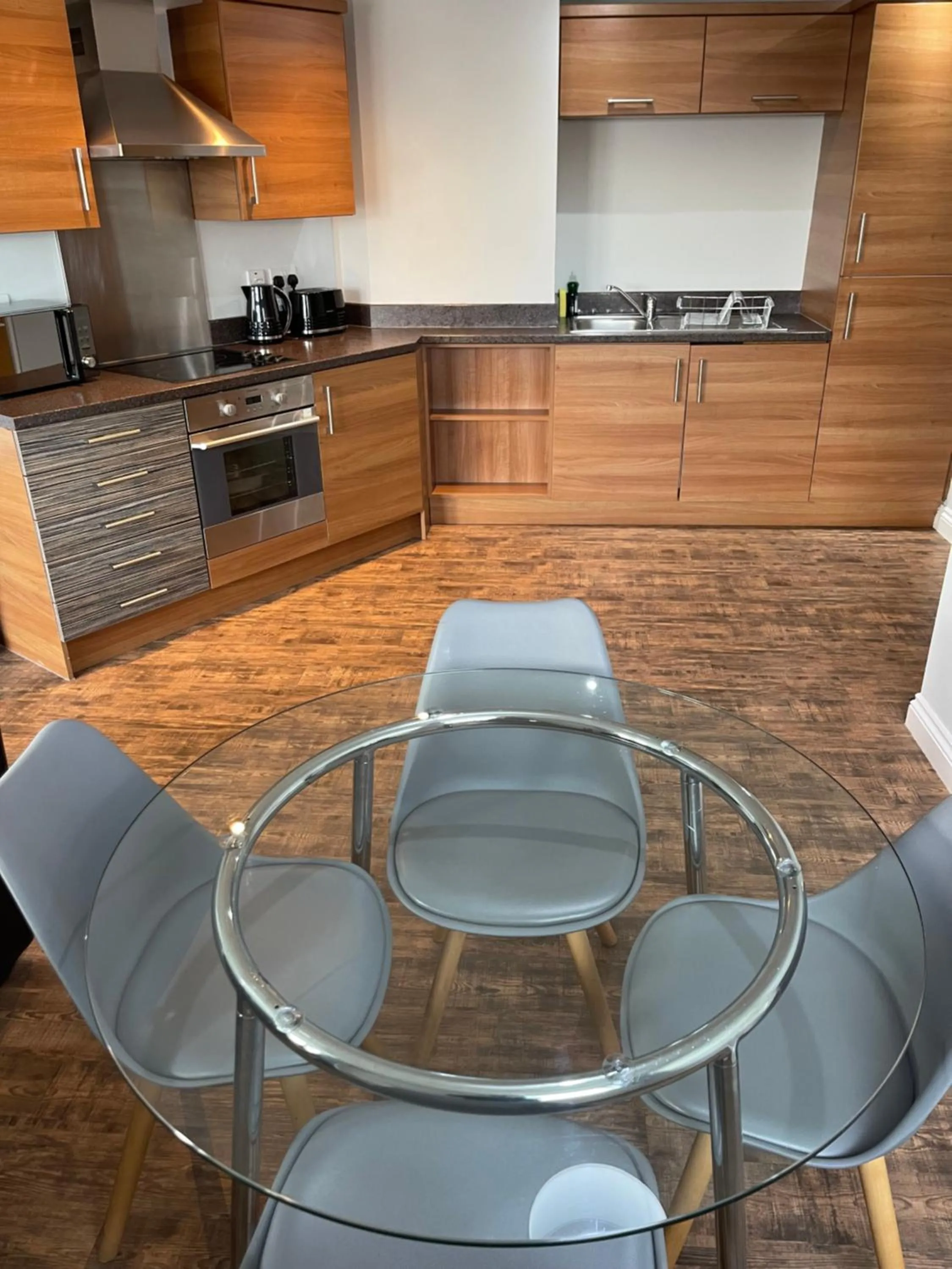 Kitchen or kitchenette in Belgrade Plaza Serviced Apartments