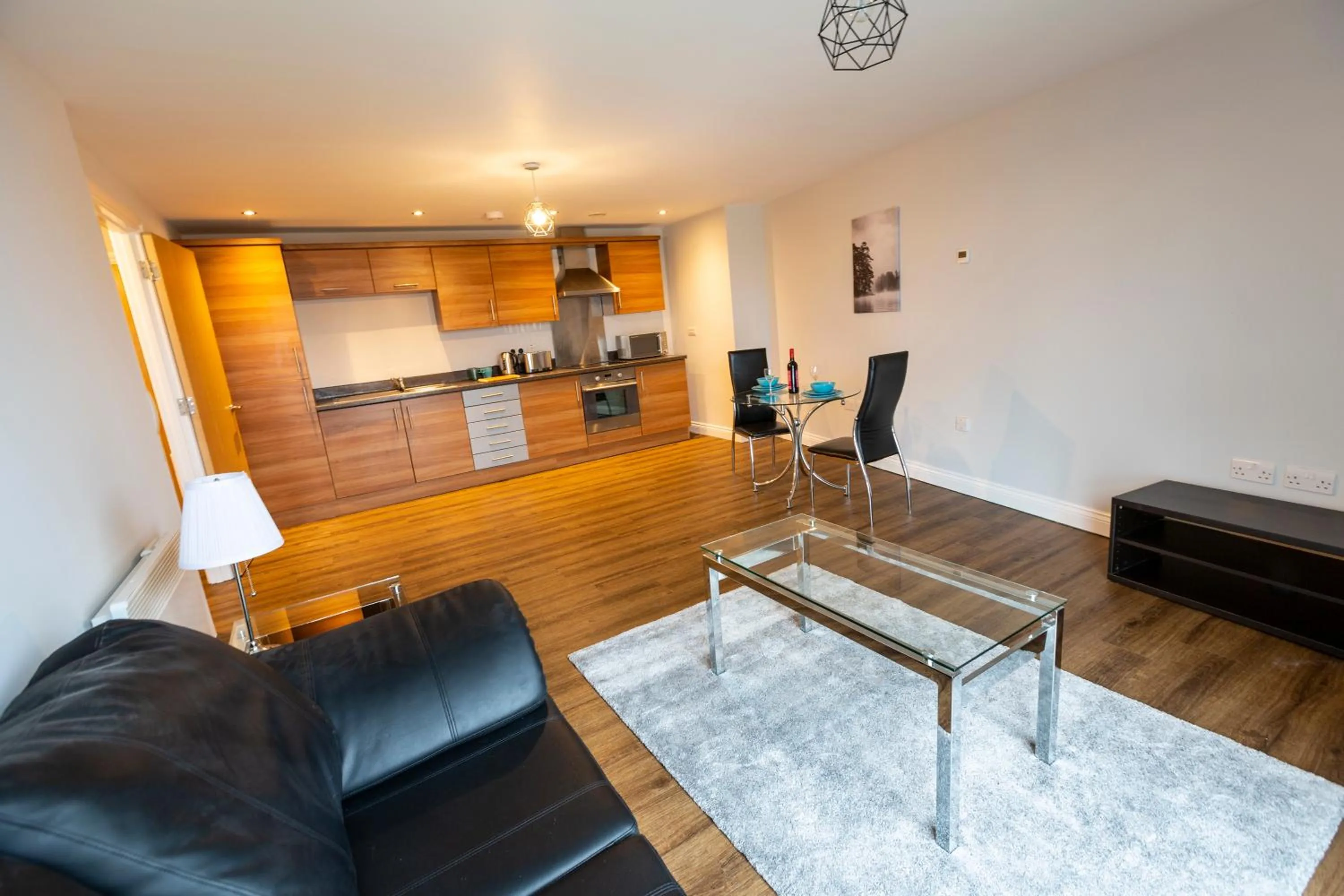 Kitchen or kitchenette in Belgrade Plaza Serviced Apartments