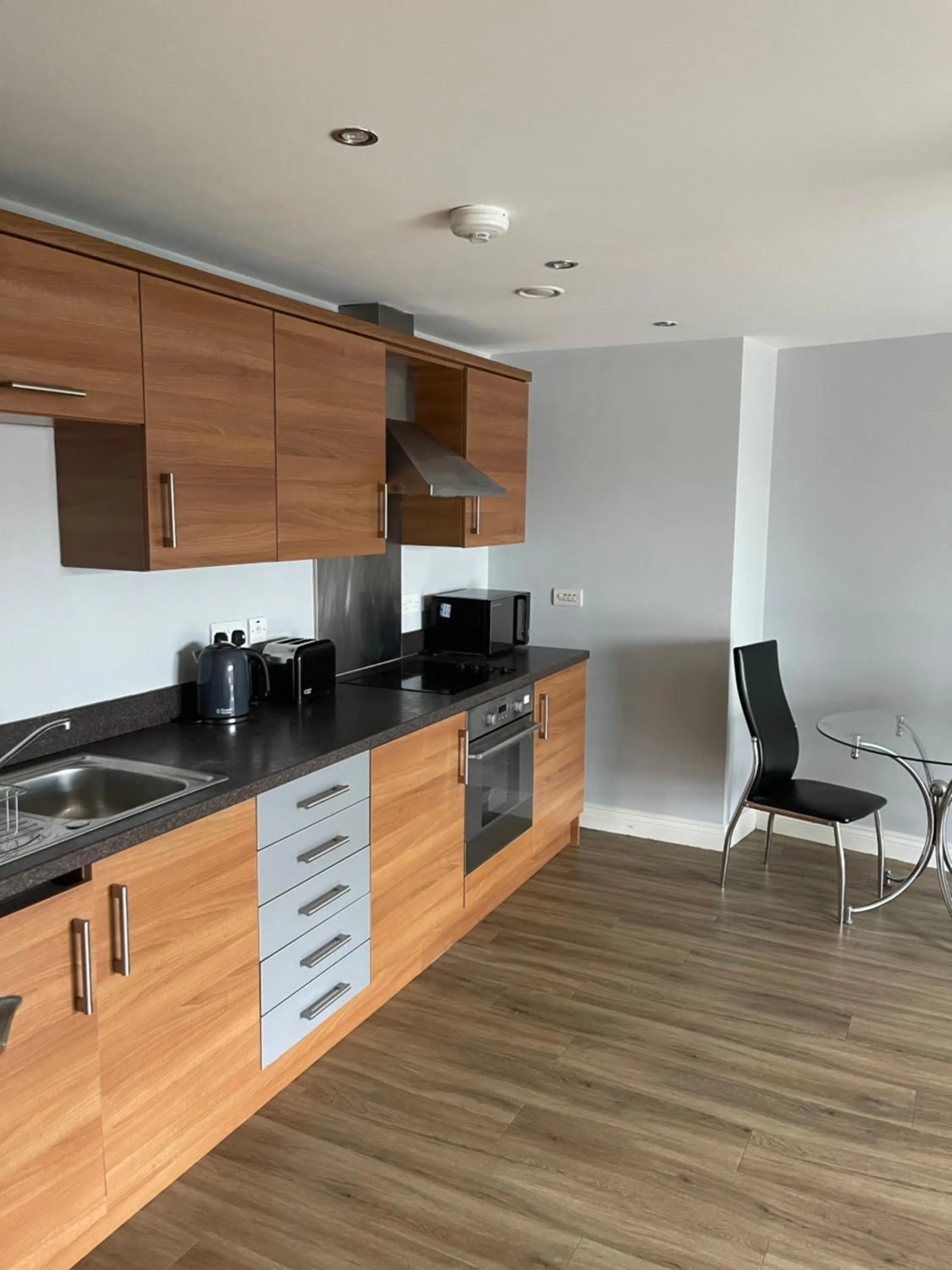 Kitchen or kitchenette in Belgrade Plaza Serviced Apartments