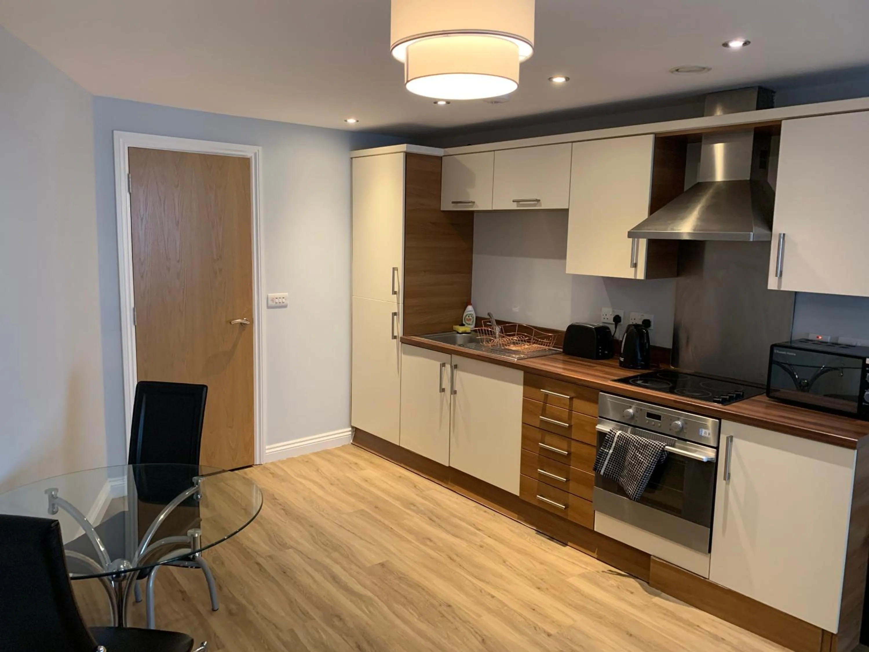 Kitchen or kitchenette in Belgrade Plaza Serviced Apartments