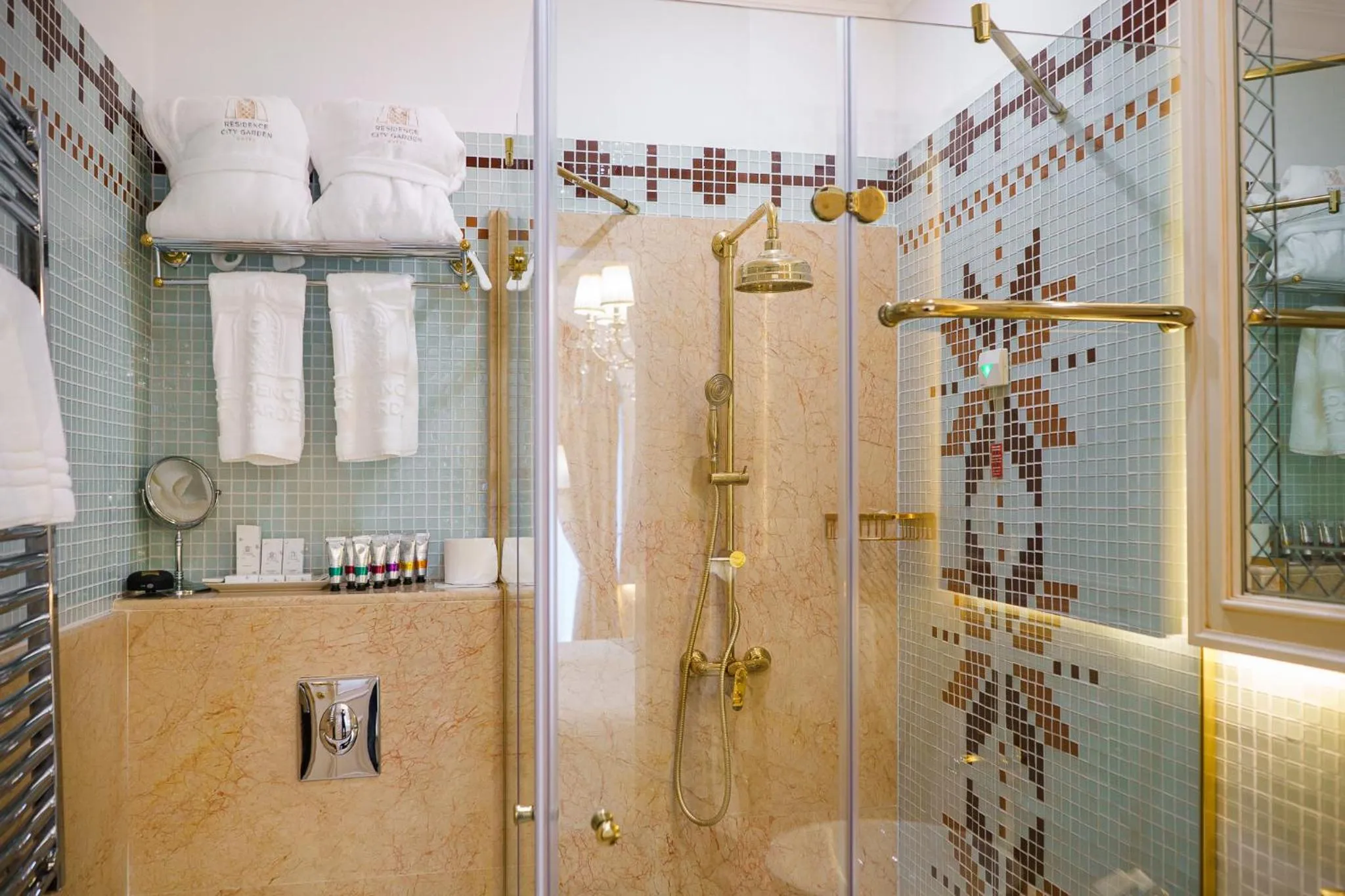 Bathroom in Residence City Garden - Certificate of Excellence Top 10 BEST Five-Stars City Hotels for 2024 awarded by HTIF