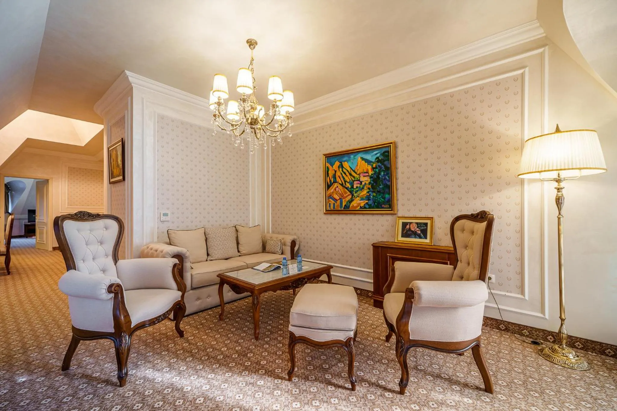 Living room in Residence City Garden - Certificate of Excellence Top 10 BEST Five-Stars City Hotels for 2024 awarded by HTIF
