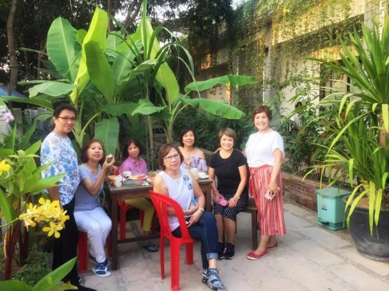Family in Green Stay Village