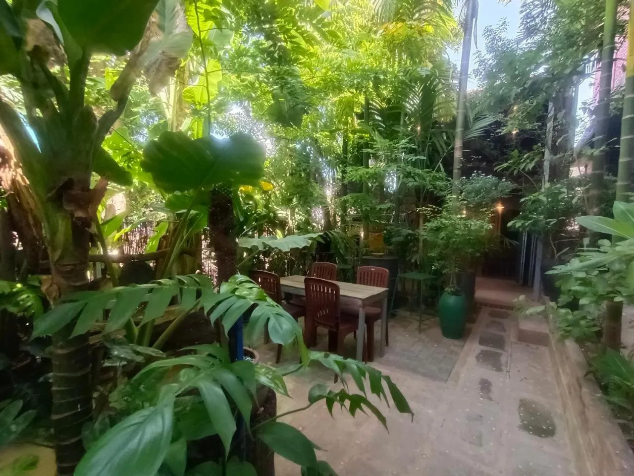 Garden view in Green Stay Village