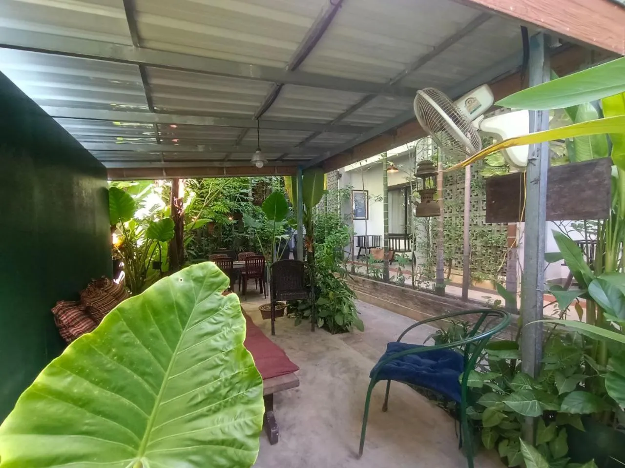 Seating area in Green Stay Village