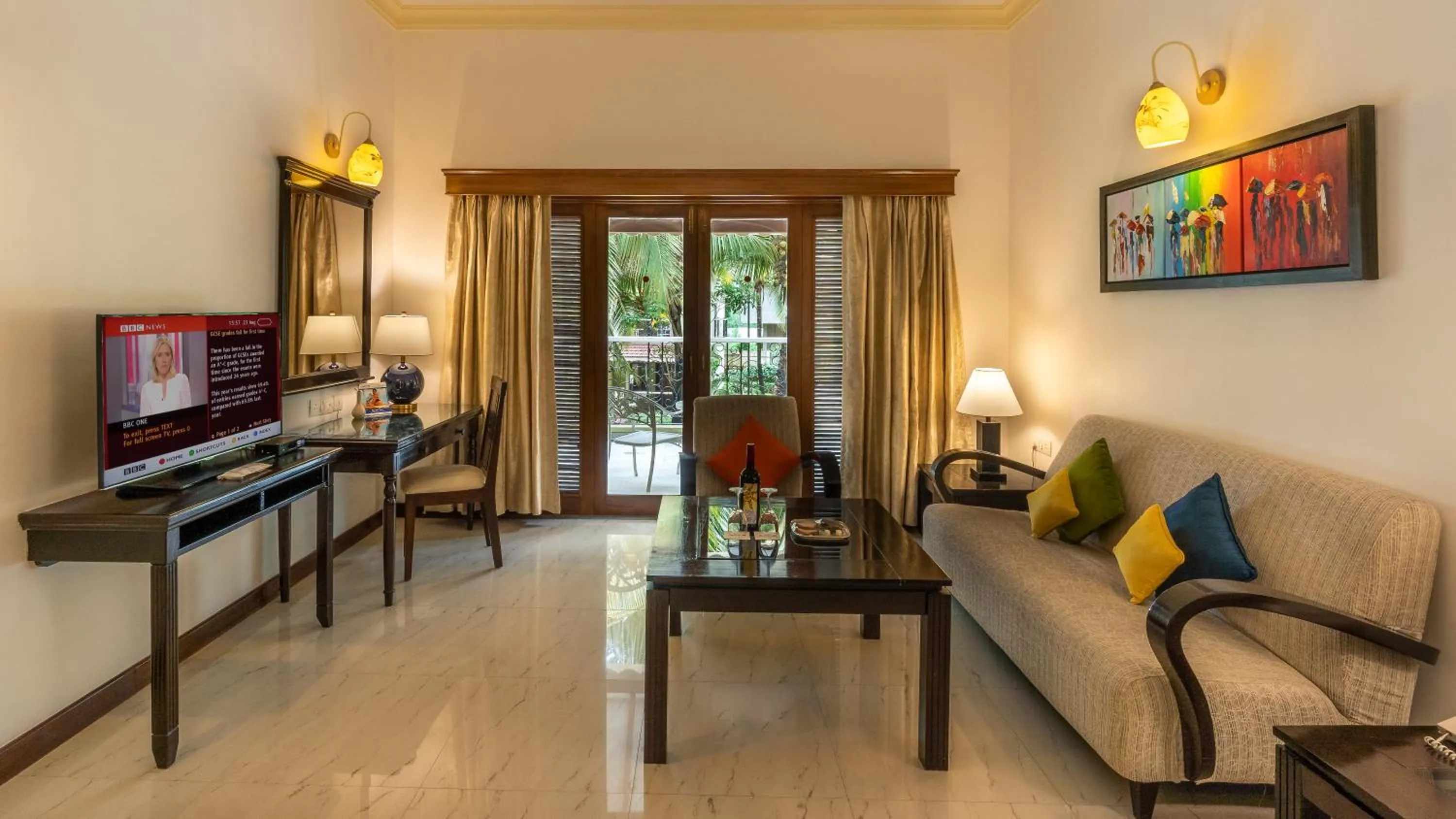 Living room in Radisson Blu Resort, Goa