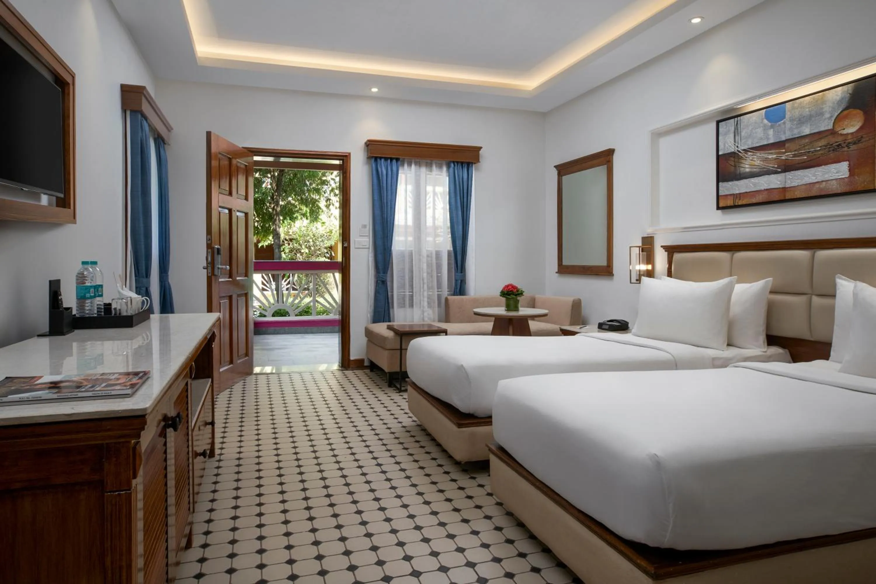 Bed in Radisson Blu Resort, Goa