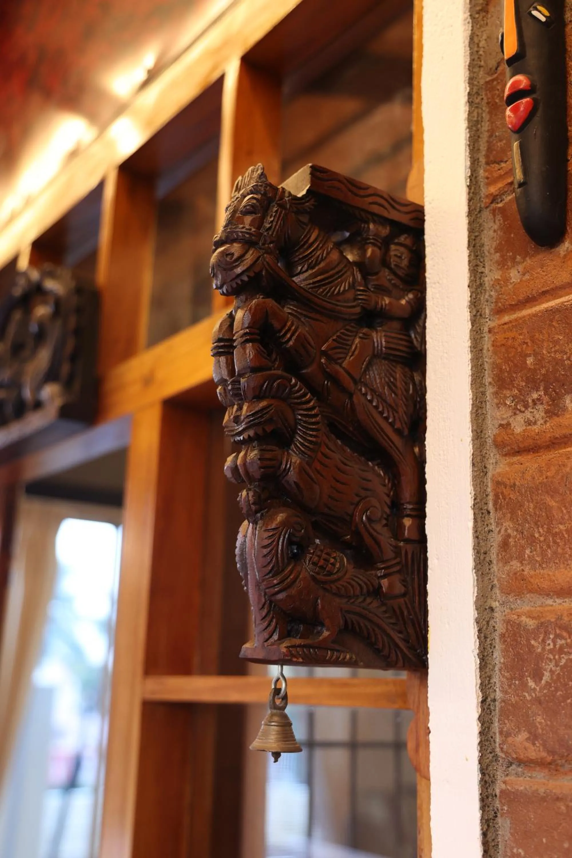 Decorative detail in Dwaraka Guest House