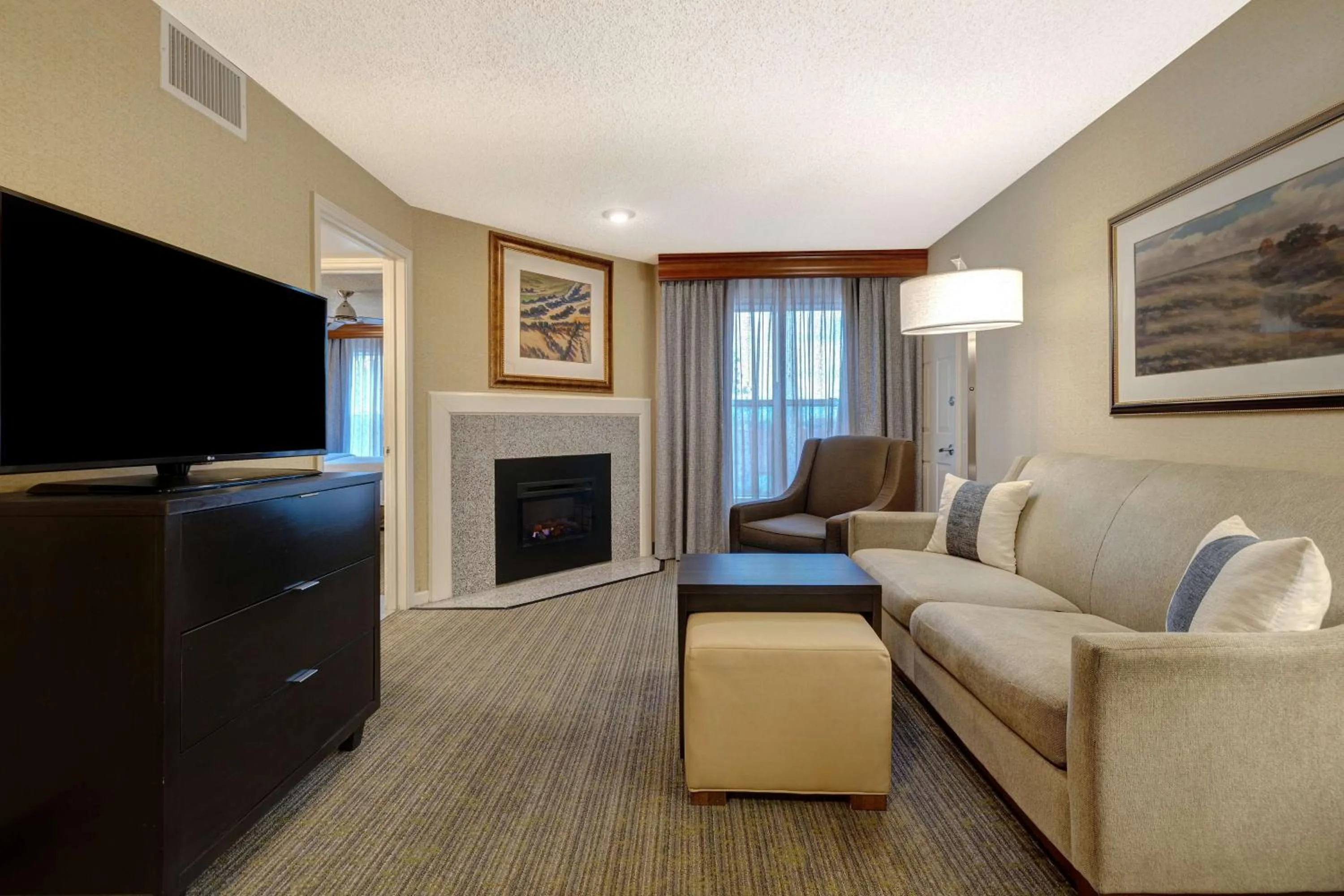 Living room in Homewood Suites by Hilton Boulder