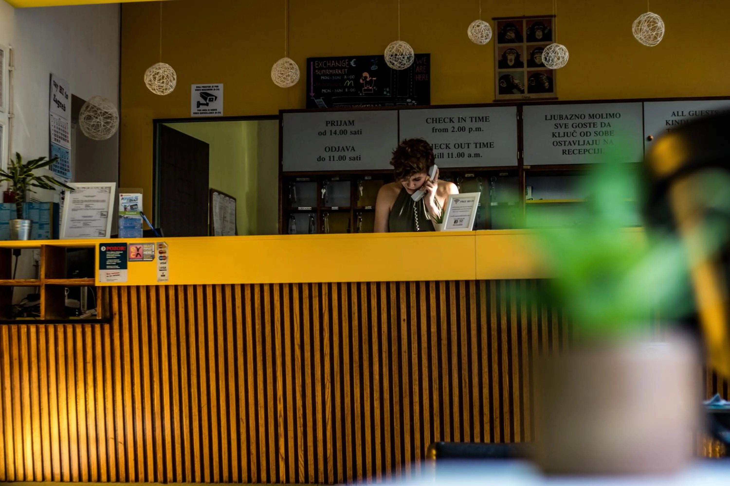 Staff in HI Hostel Zagreb