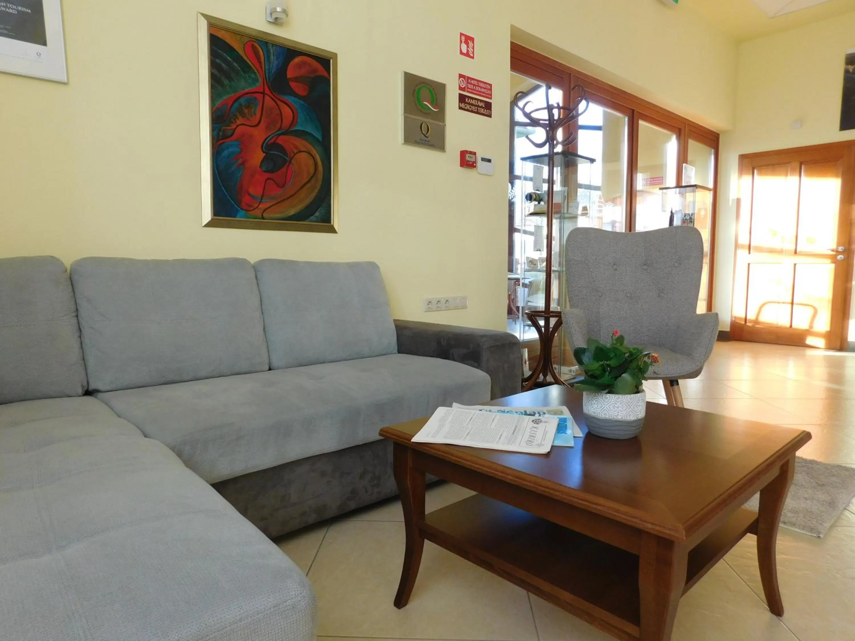 Lobby or reception in Hotel Kumánia