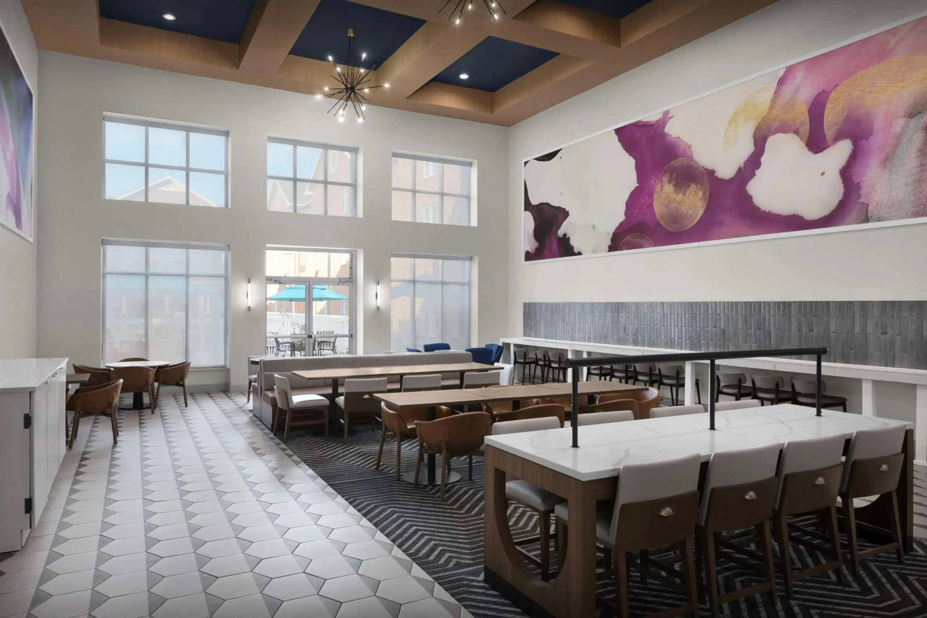 Seating area in Homewood Suites Nashville Airport