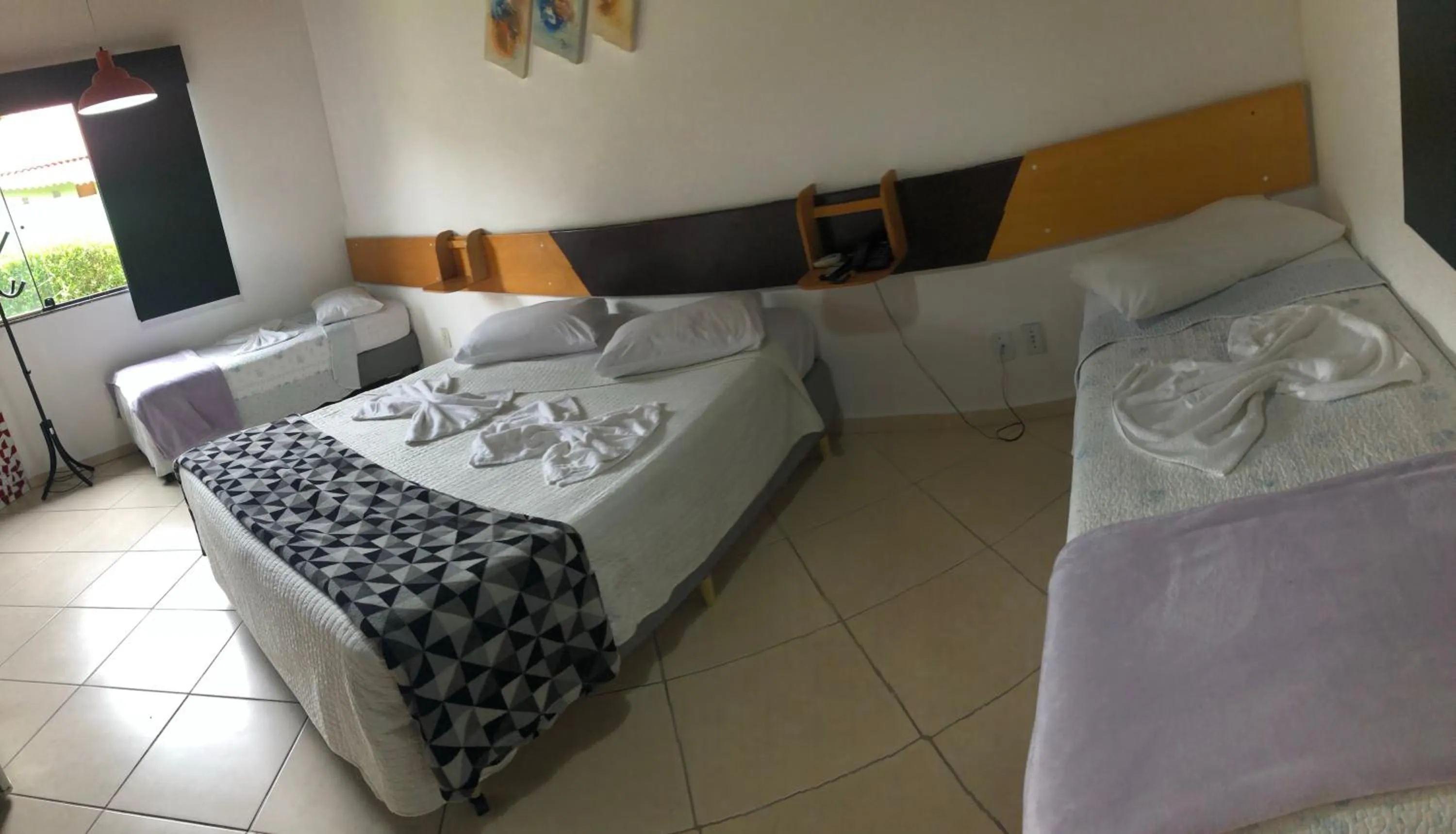 Bed in Pousada Suarez