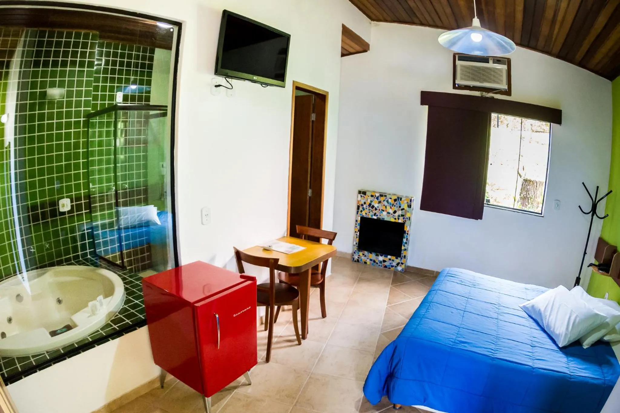 Bed in Pousada Suarez