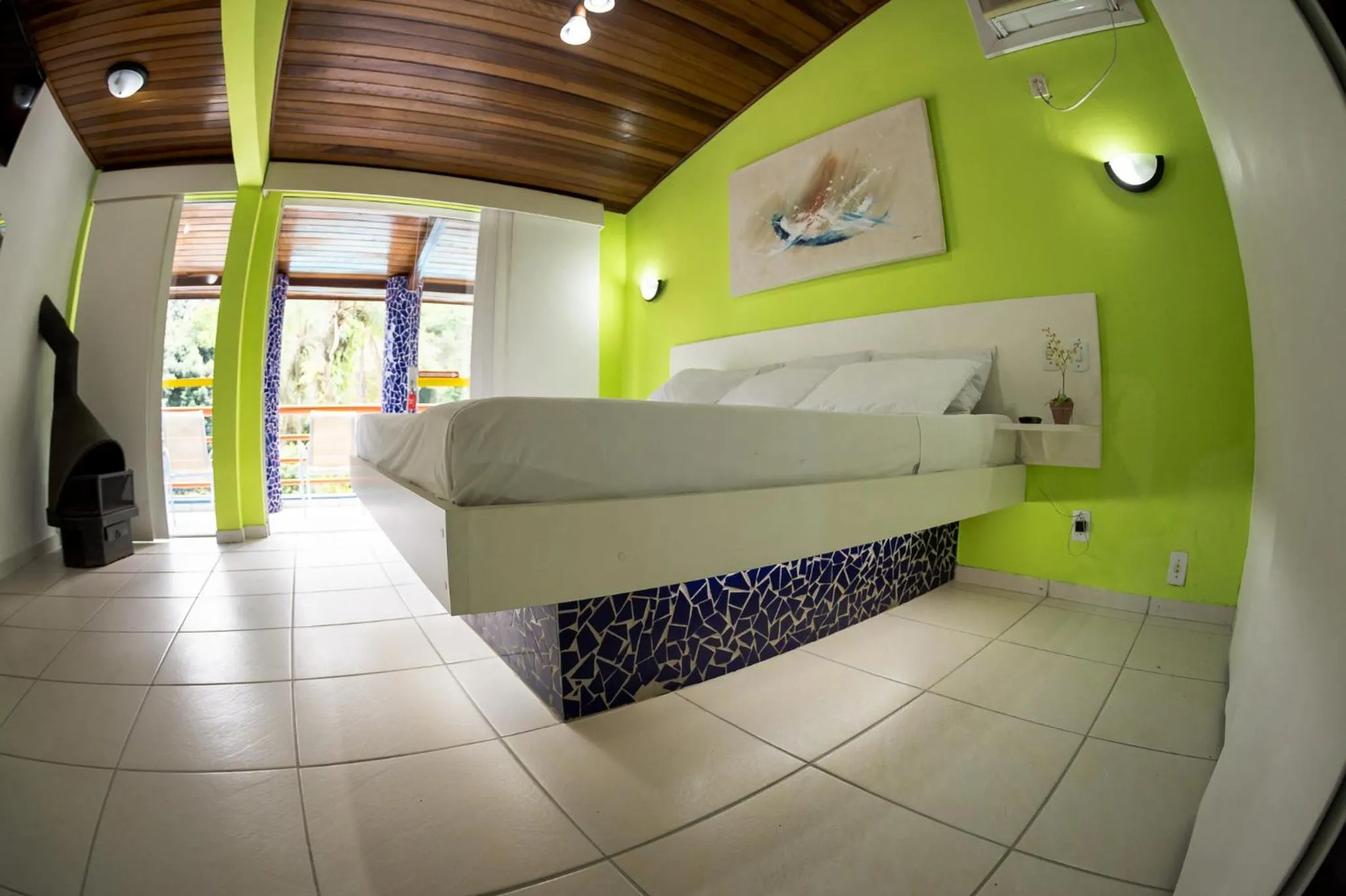 Bed in Pousada Suarez