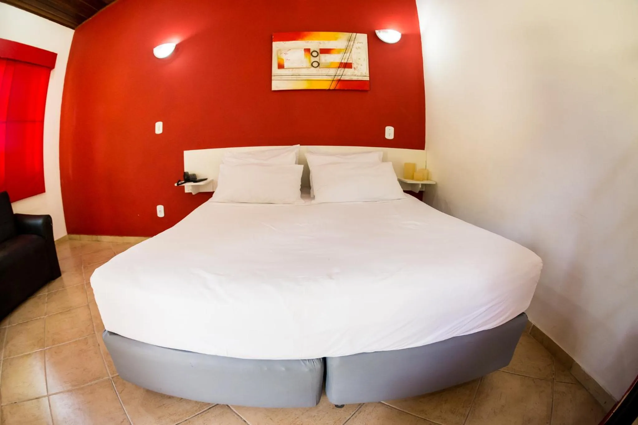 Bed in Pousada Suarez