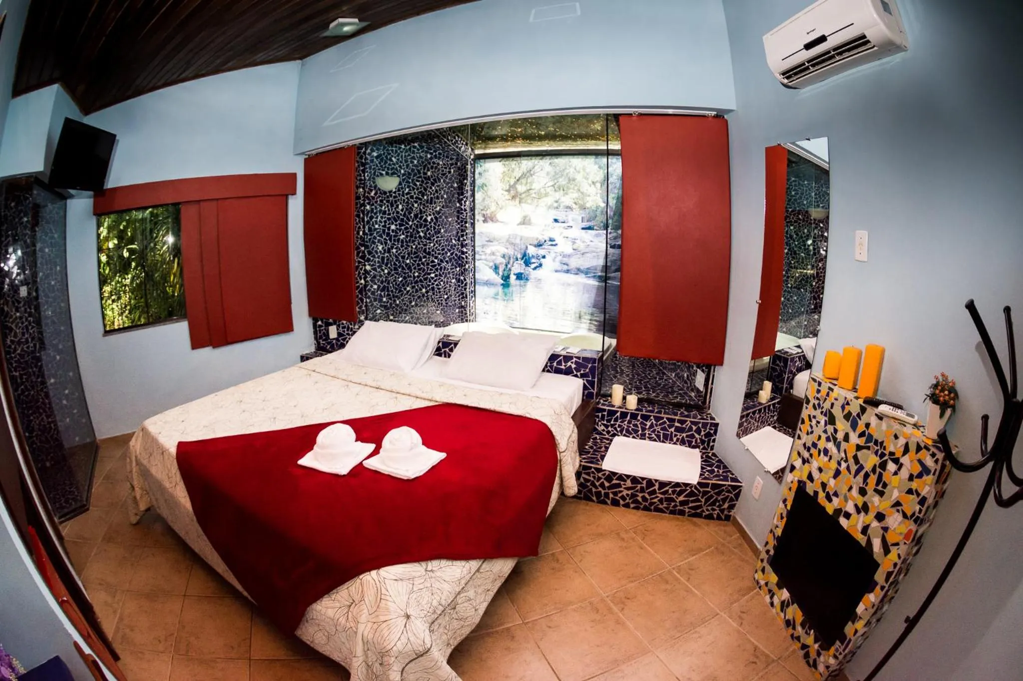 Bed in Pousada Suarez