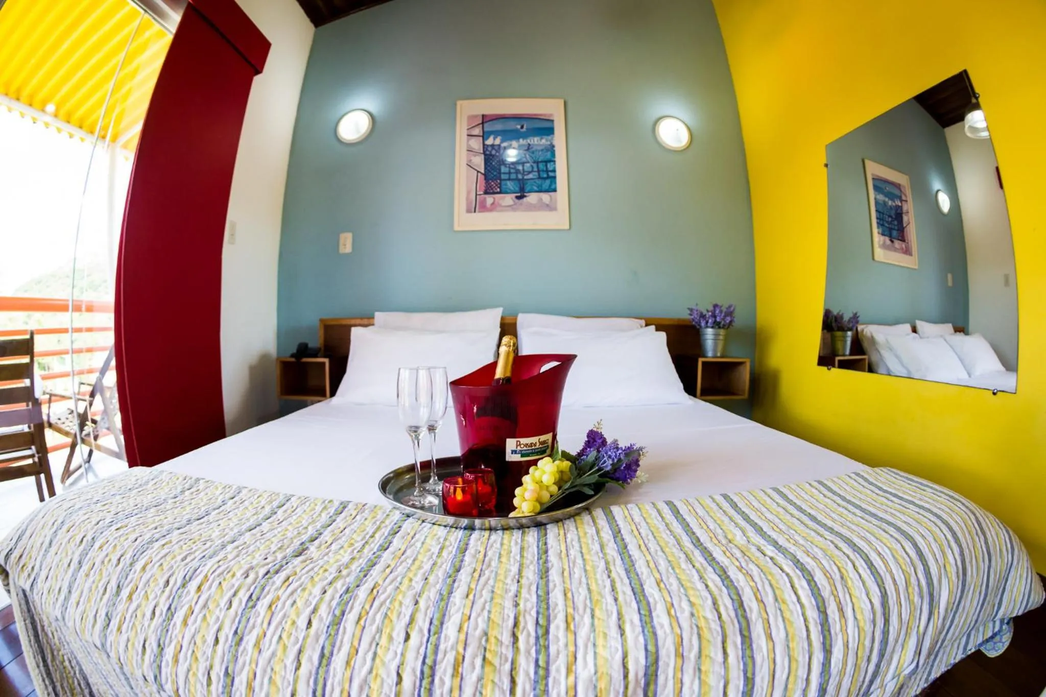 Bed in Pousada Suarez