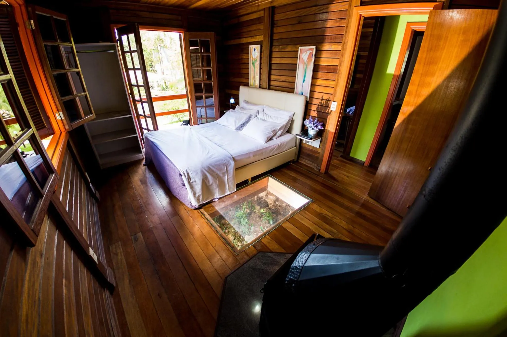 Bed in Pousada Suarez