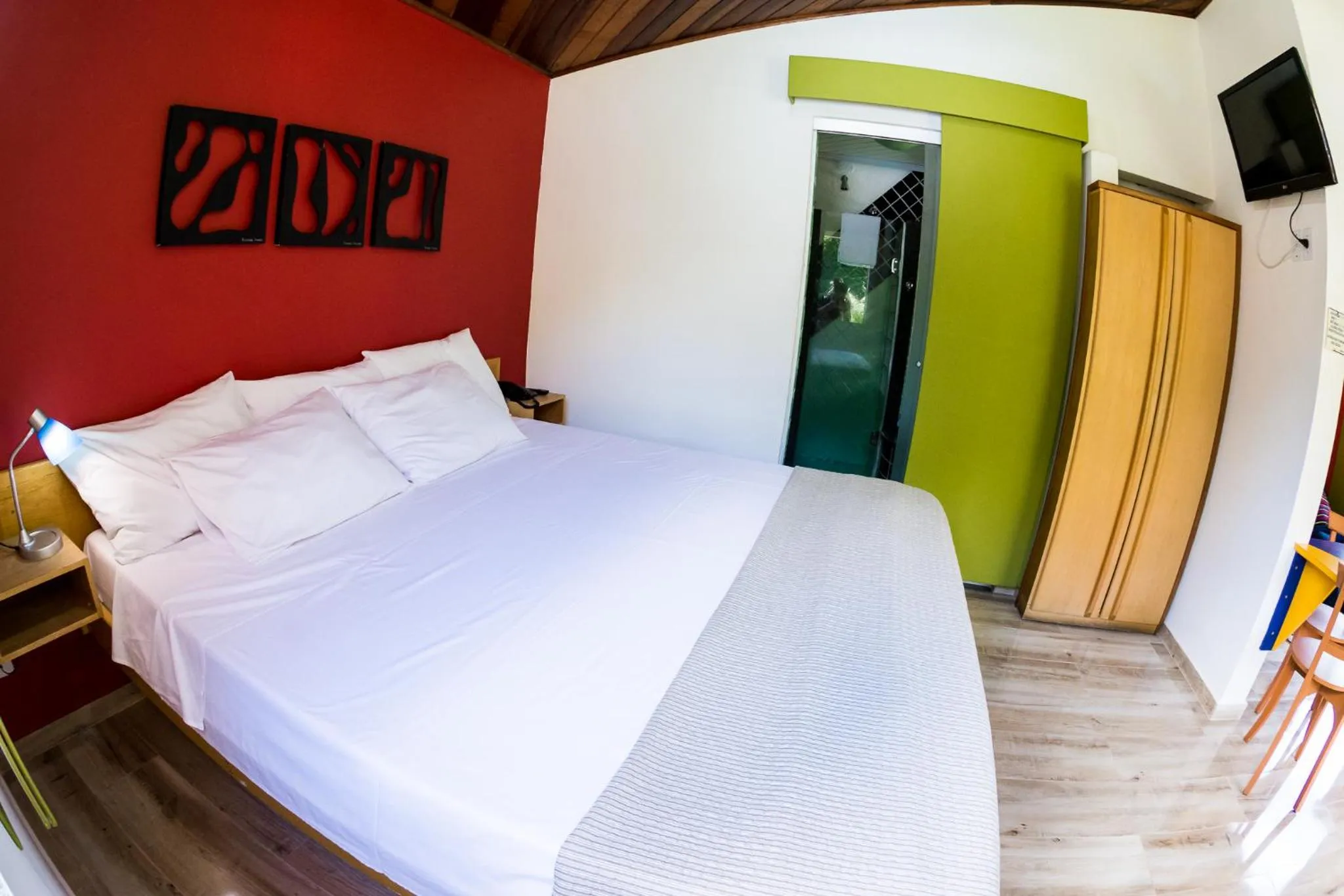 Bed in Pousada Suarez