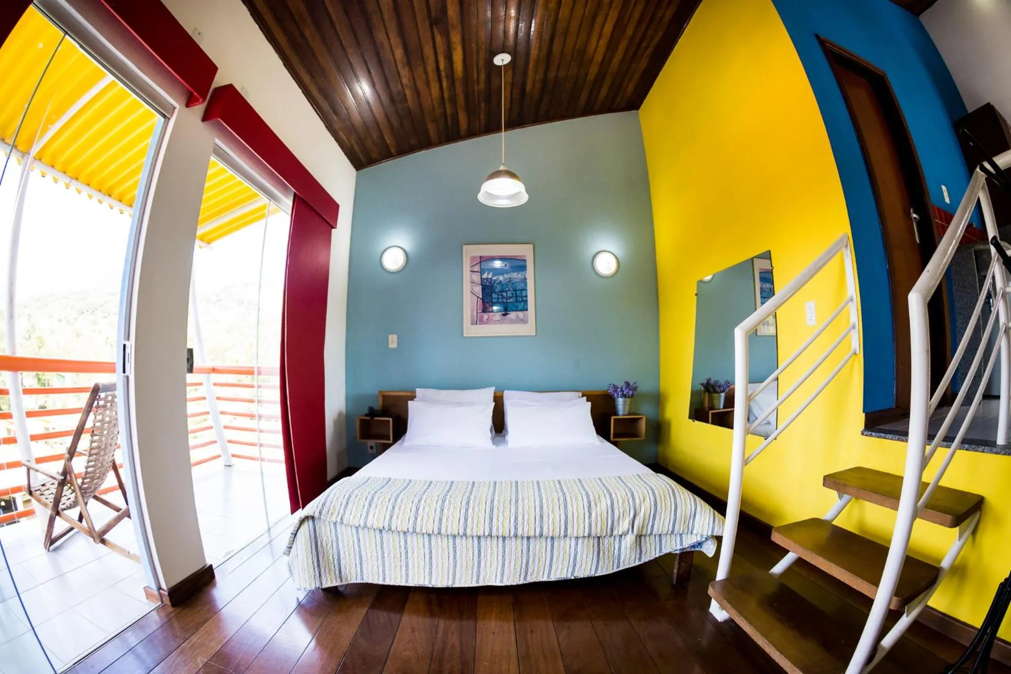 Bed in Pousada Suarez