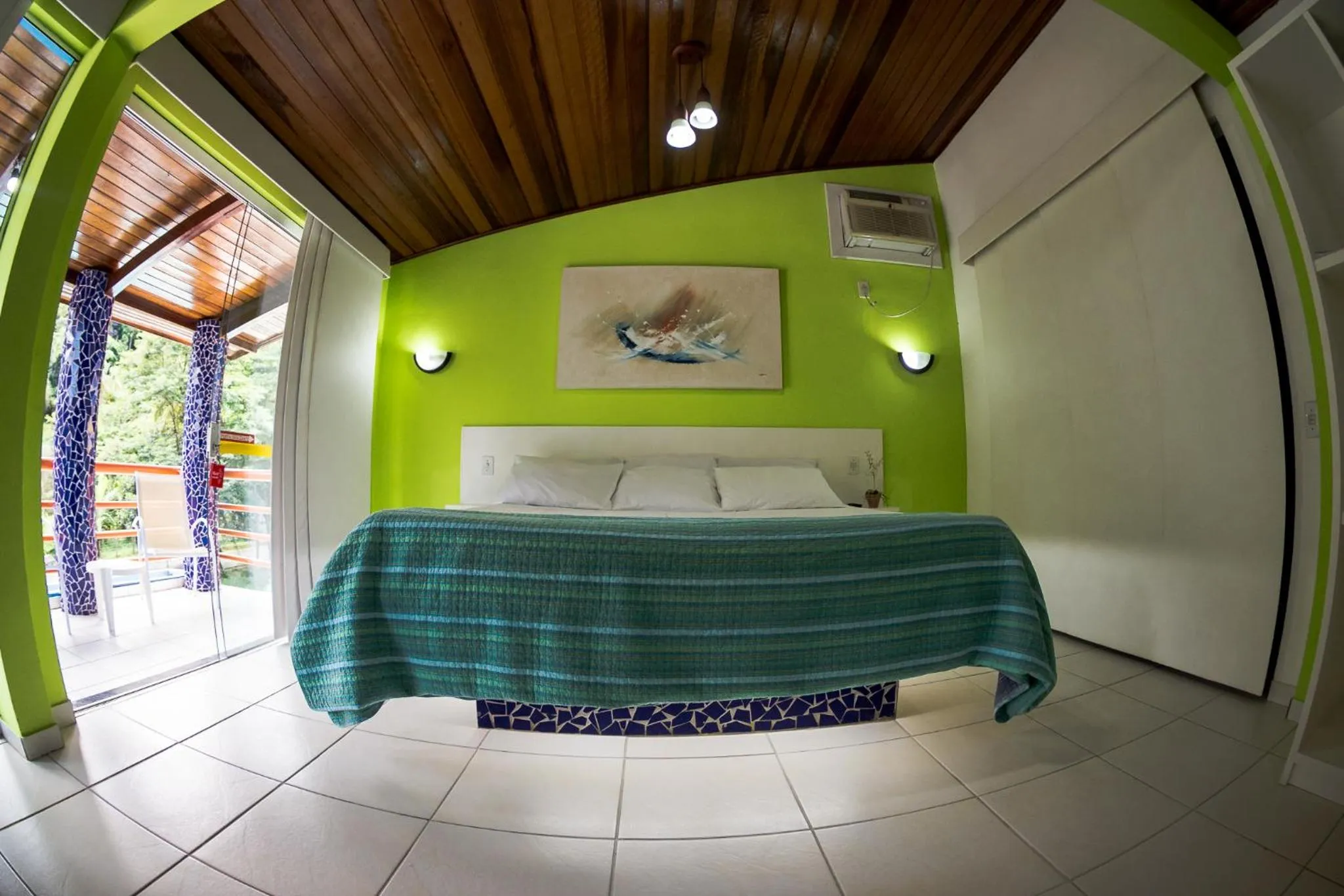 Bed in Pousada Suarez