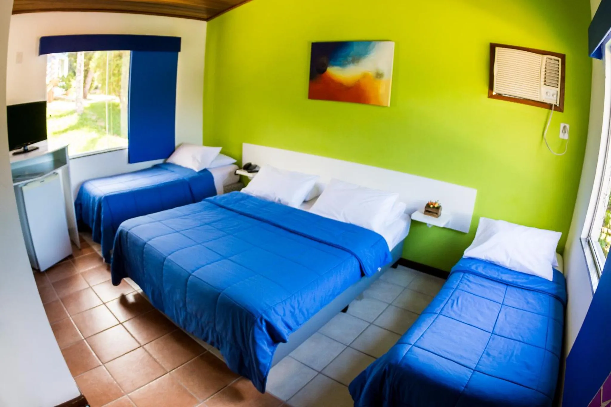 Bed in Pousada Suarez