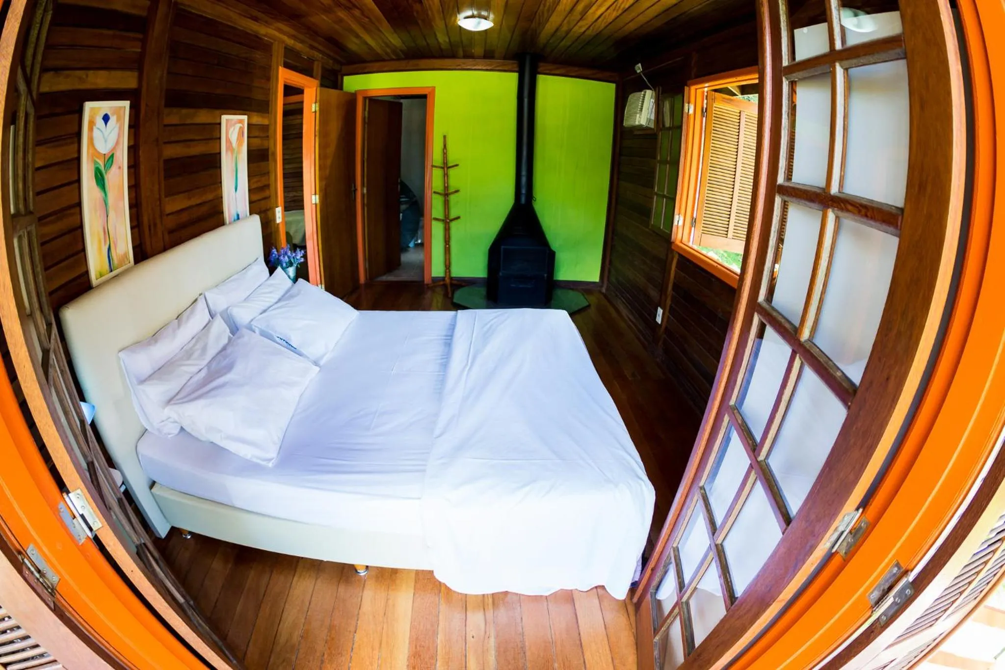 Bed in Pousada Suarez