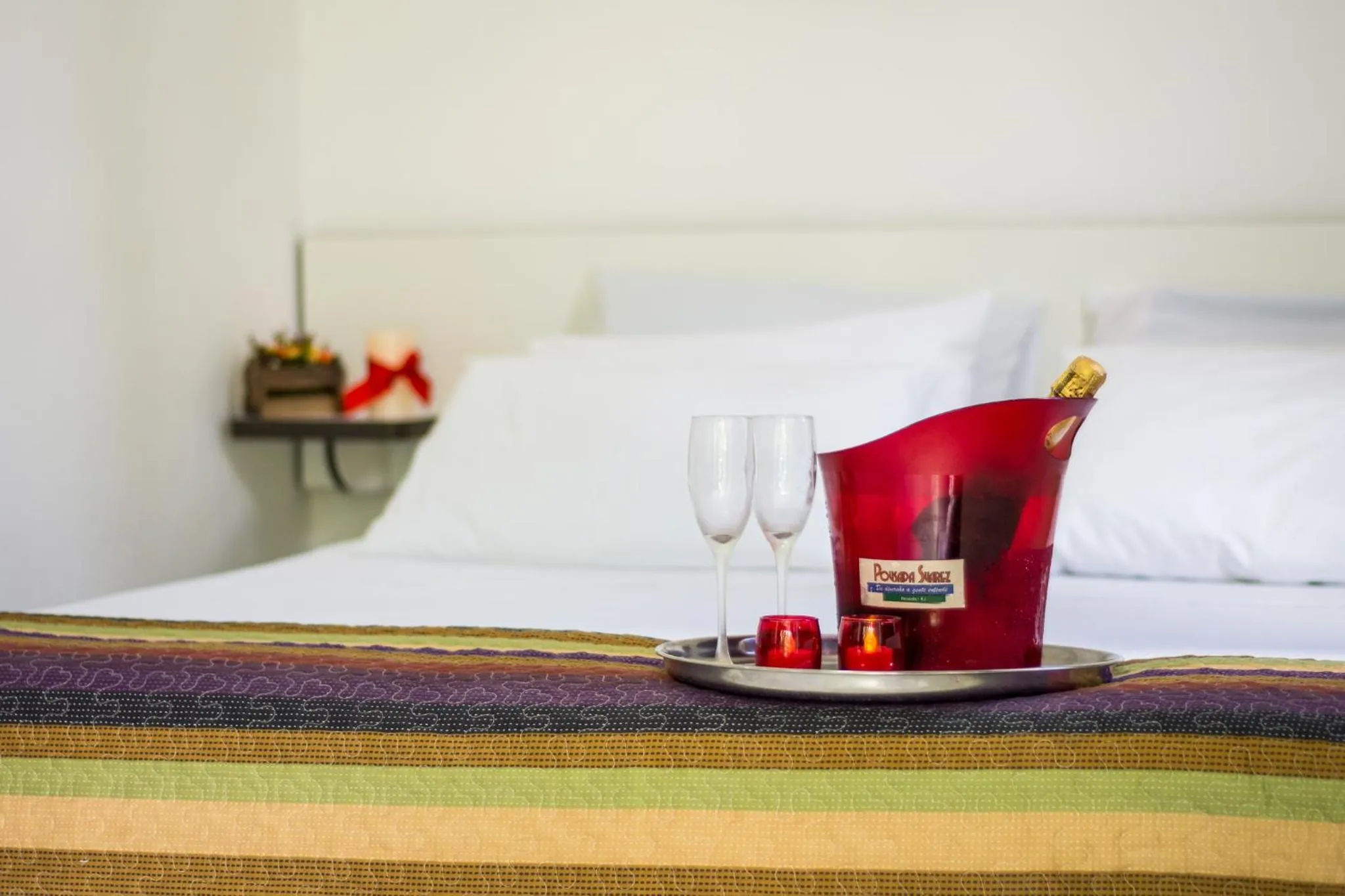 Bed in Pousada Suarez