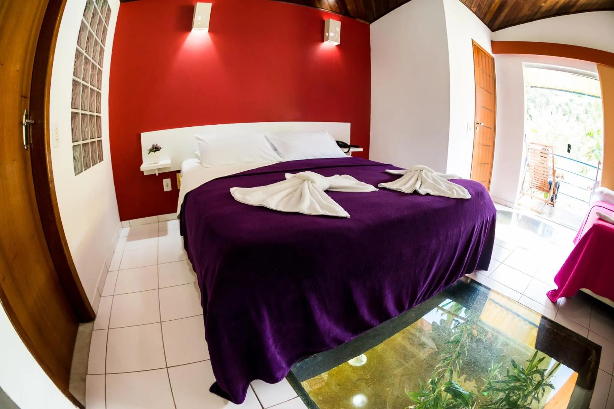 Bed in Pousada Suarez