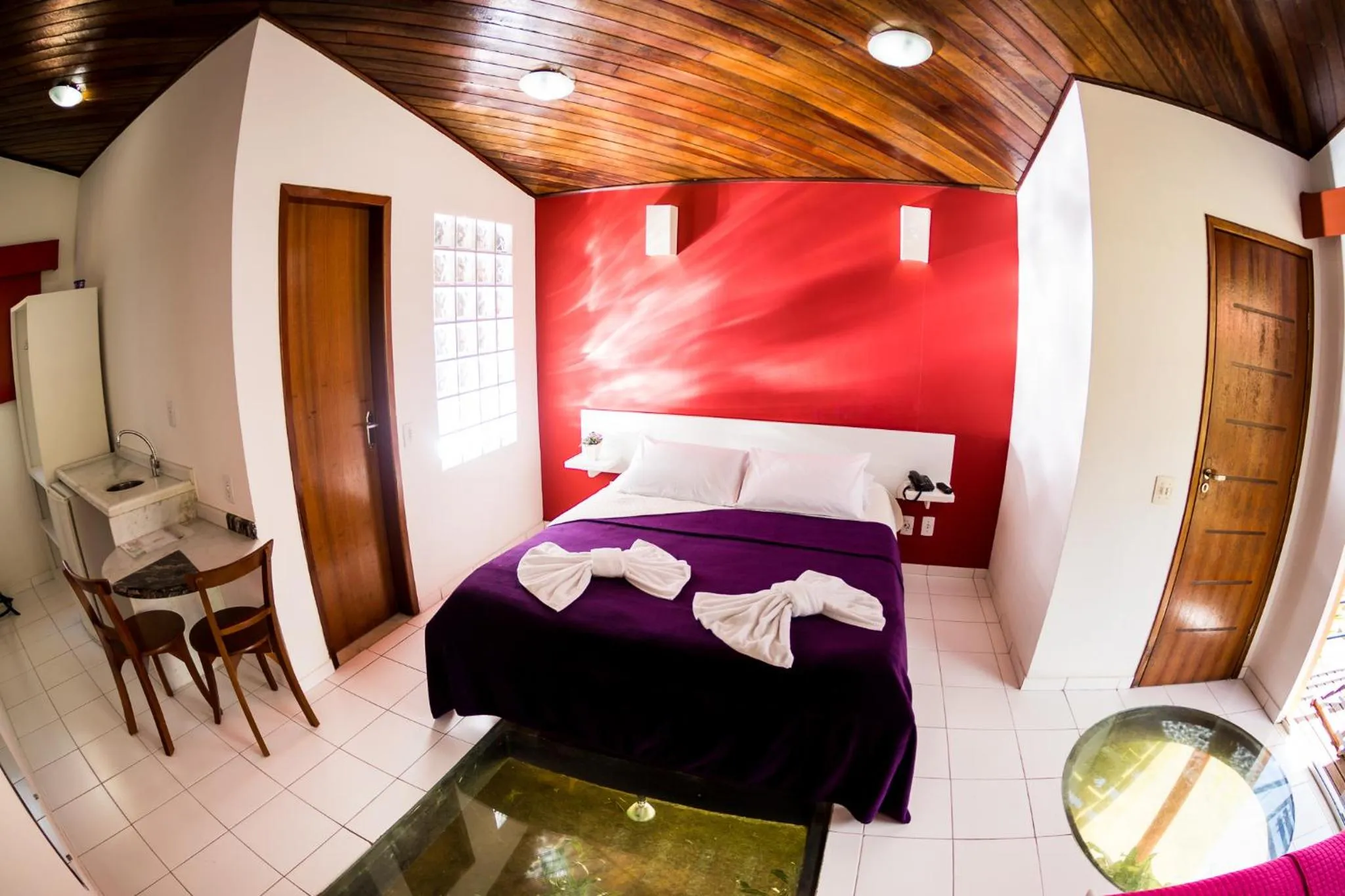 Bed in Pousada Suarez